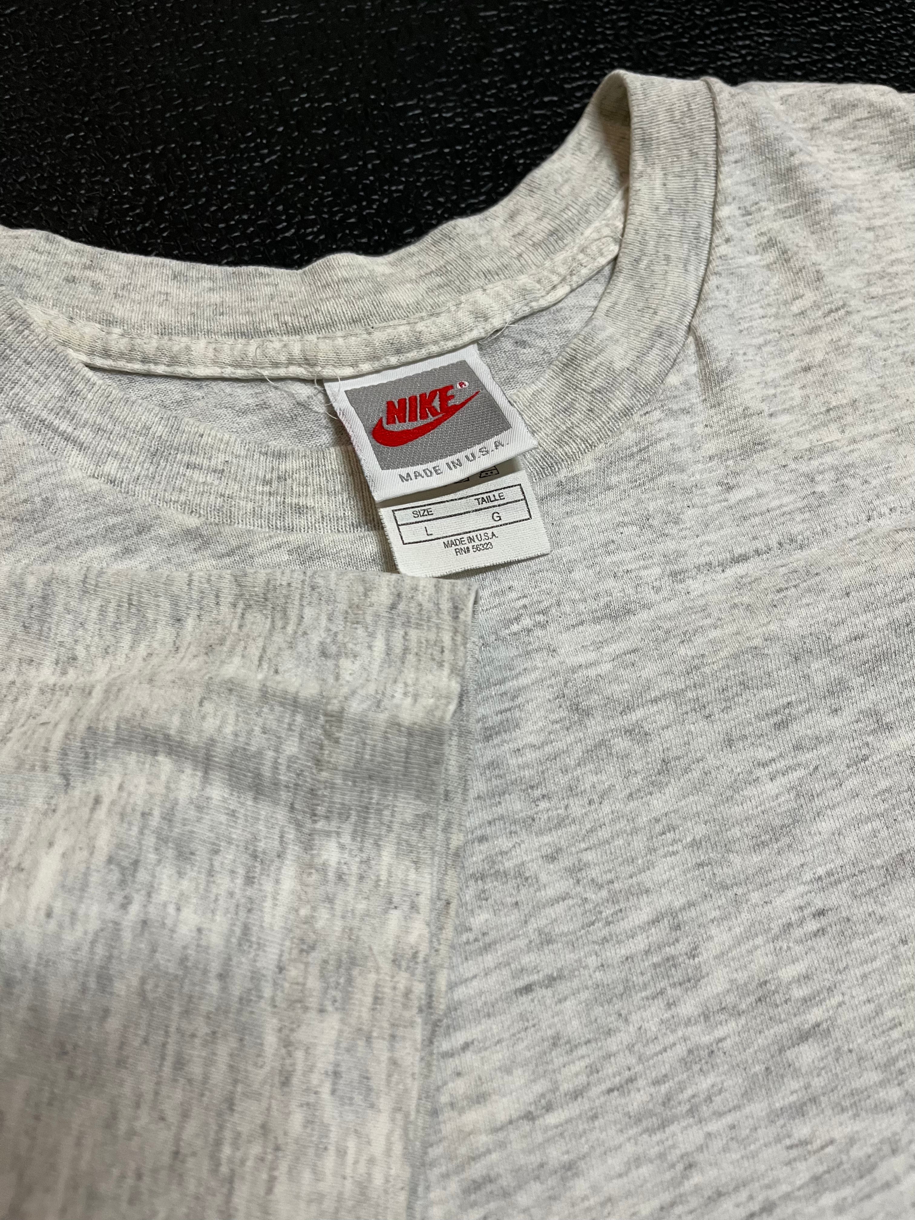90s Nike big logo tee L