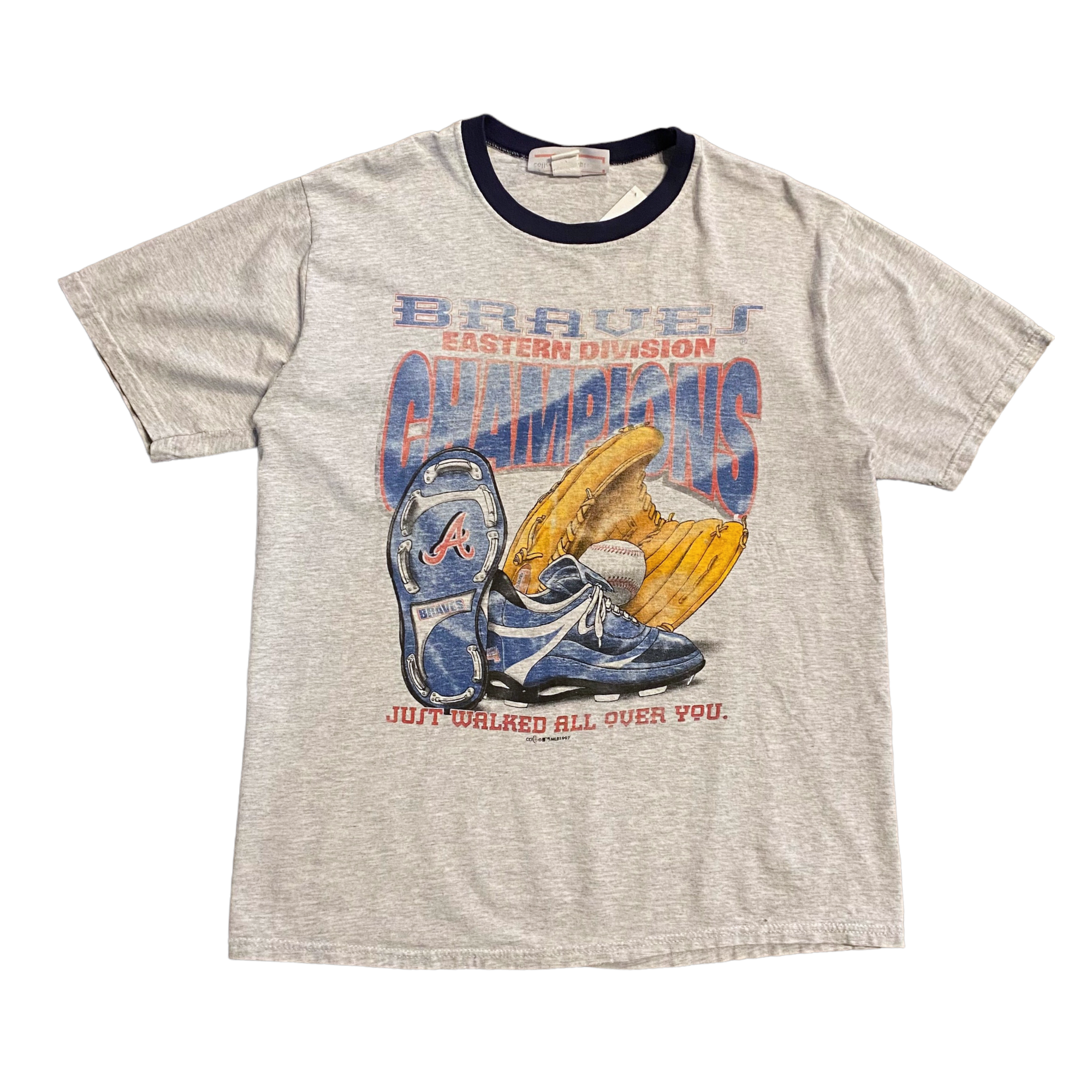1997 Braves Ringer Tee M