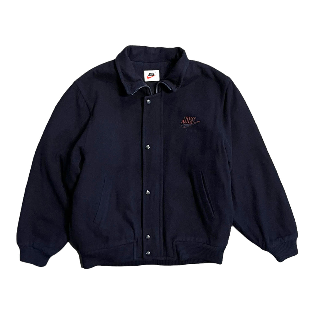 90s Nike Air wool letterman jacket L