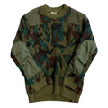 80s Camo Wool Sweater L