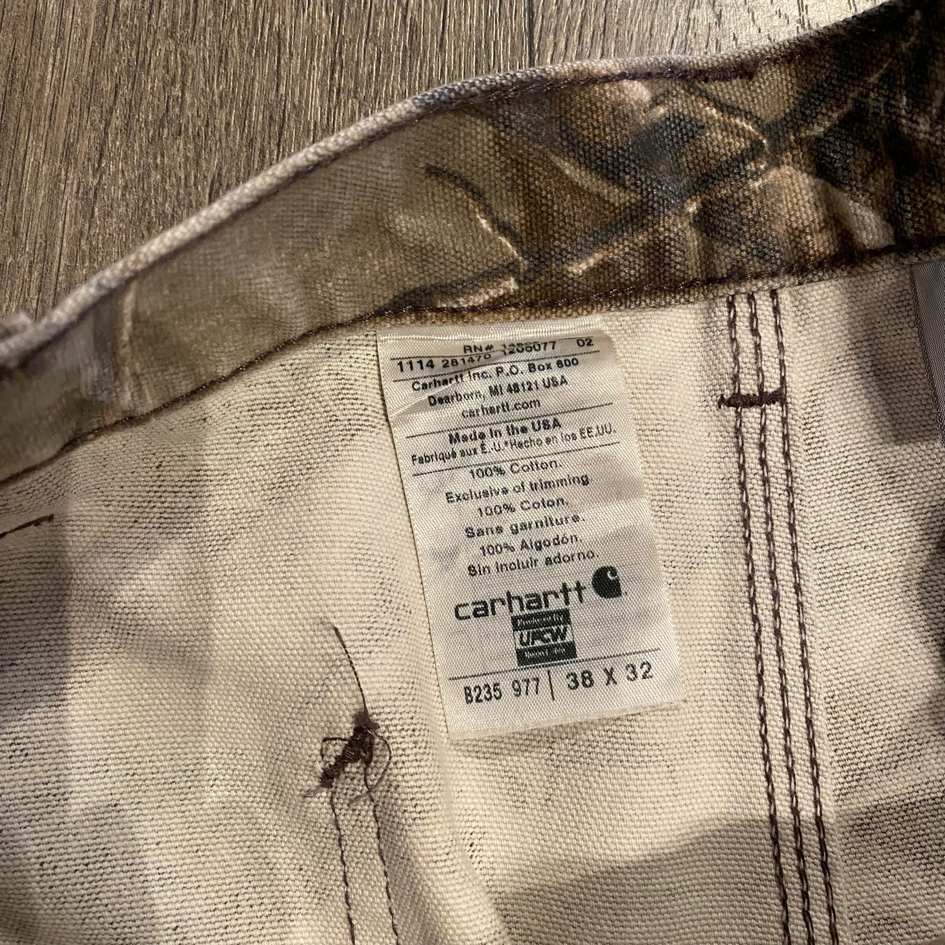 Vintage Carhartt real tree carpenter pants 36x32