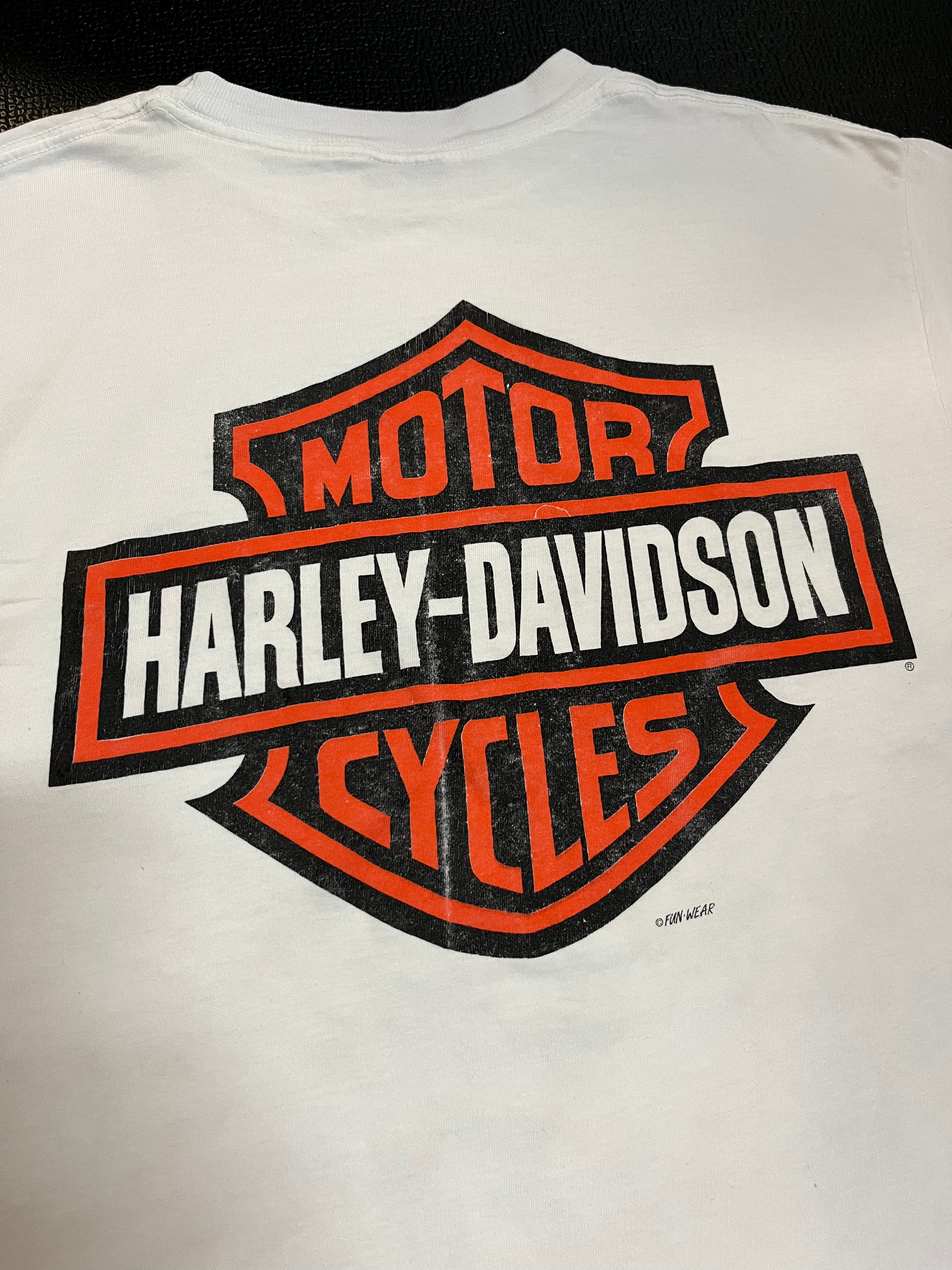 90s Harley Davidson Looney Tunes tee L