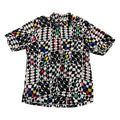 Abstract Print Collared Shirt L