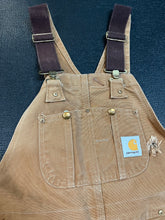 Load image into Gallery viewer, Vintage Carhartt overalls 34x30
