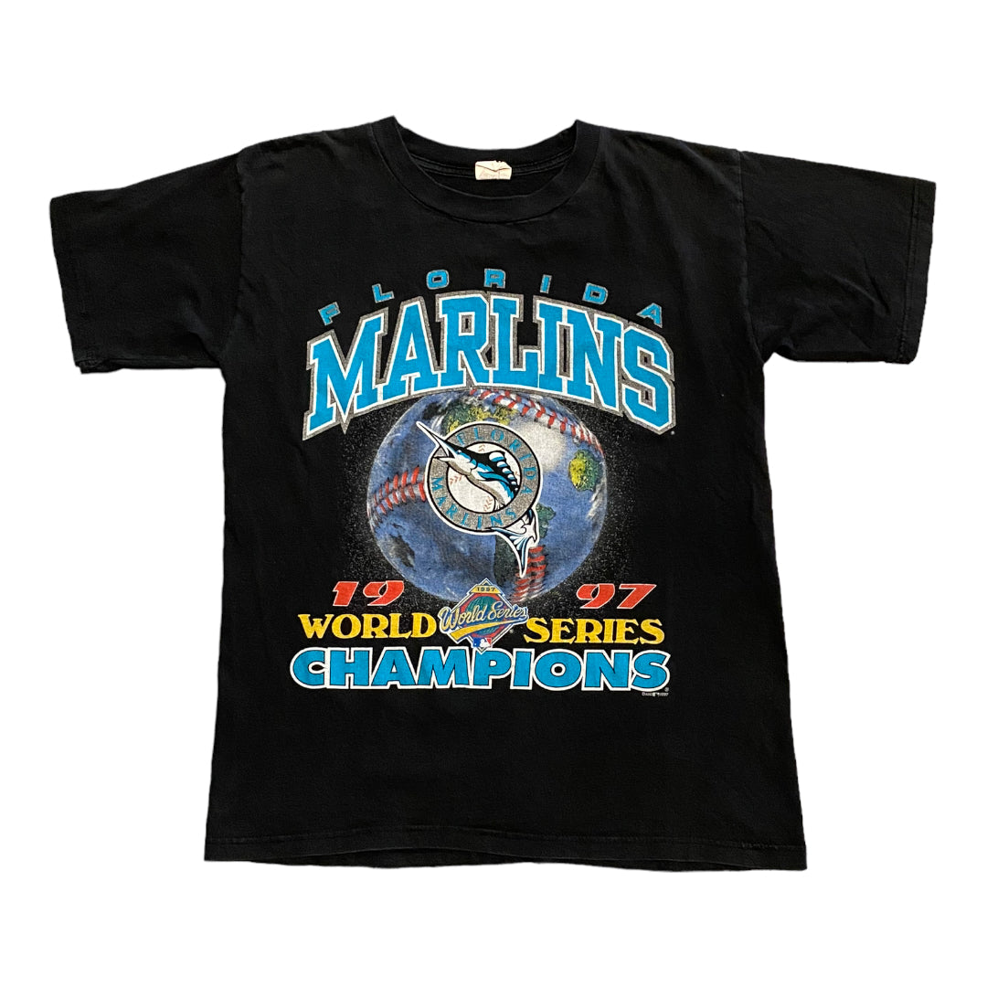 1997 Florida Marlins MLB World Series Champs tee L