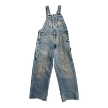 Load image into Gallery viewer, Vintage Carhartt denim overalls 35x28
