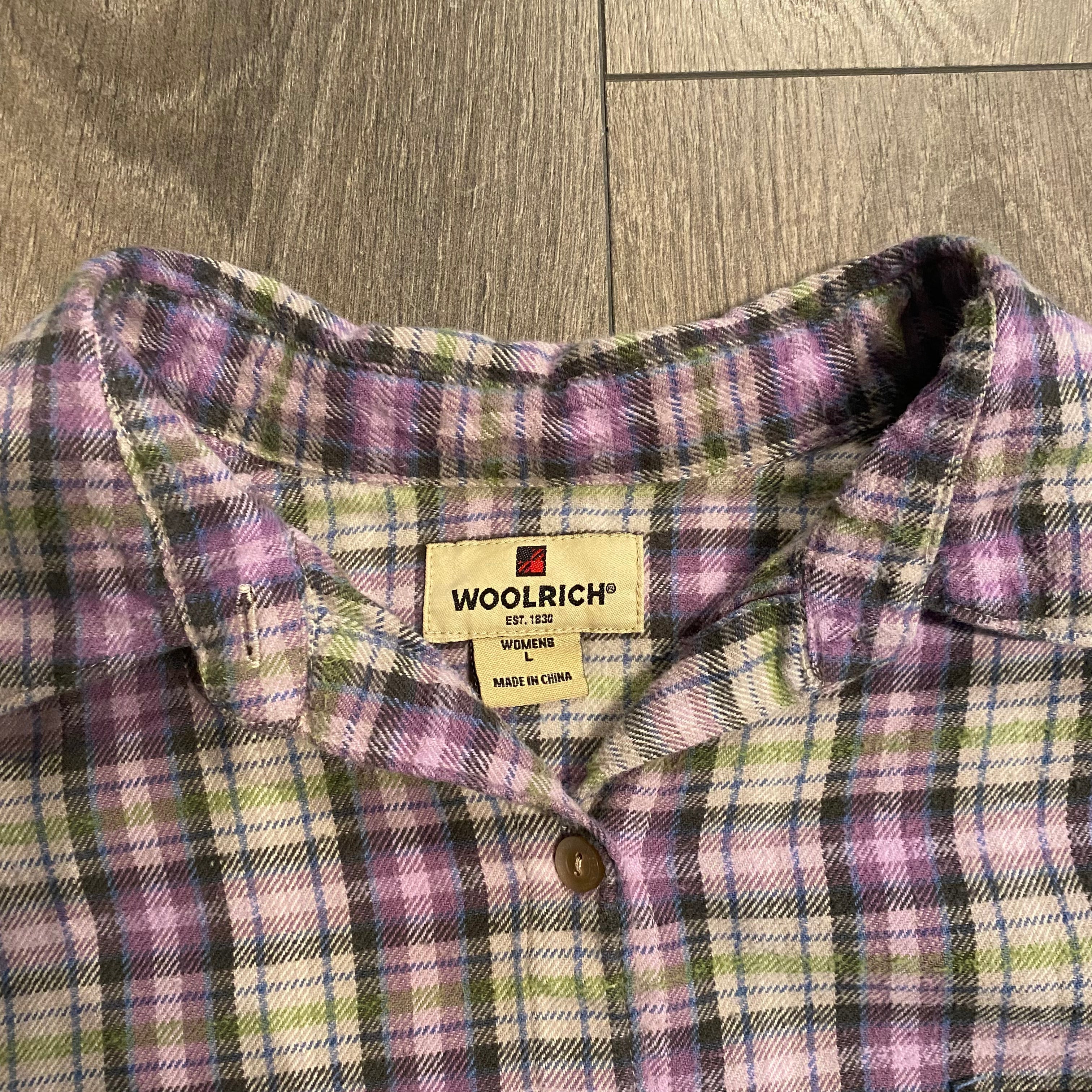 Woolrich Pink/Green Flannel L