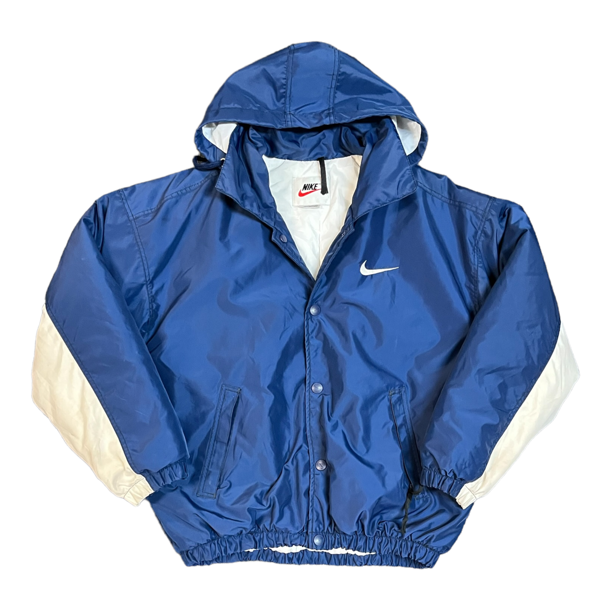 90s Nike spellout puffer jacket M