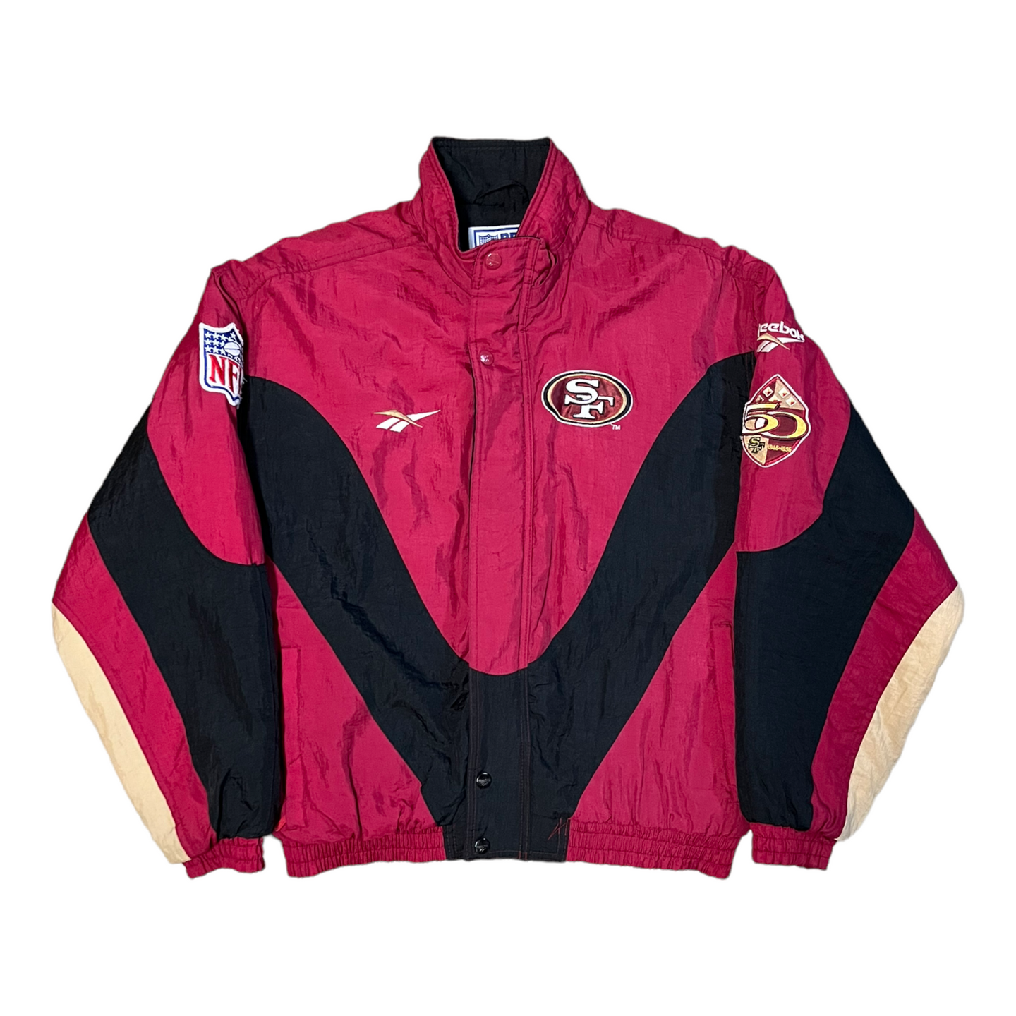 Vintage Reebok San Francisco 49ers puffer jacket M