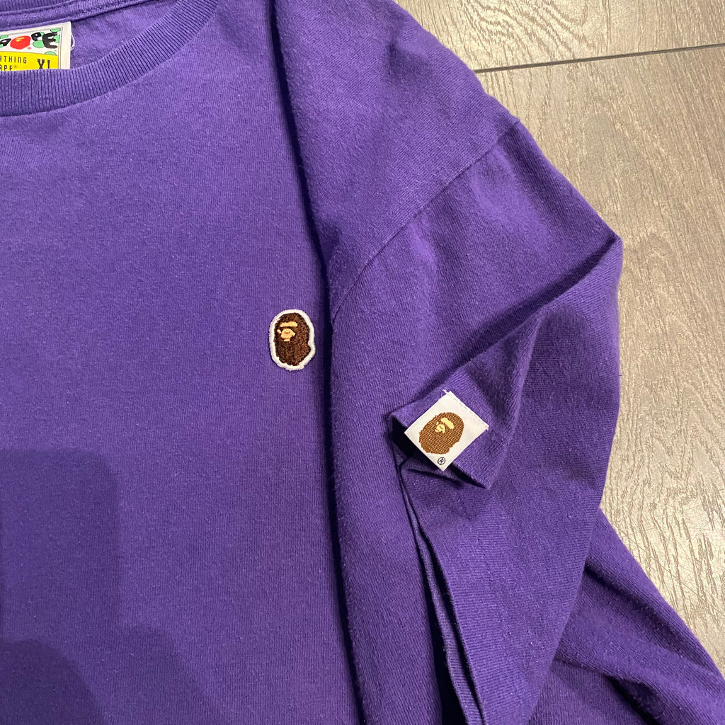 Bape Purple Logo Tee XL