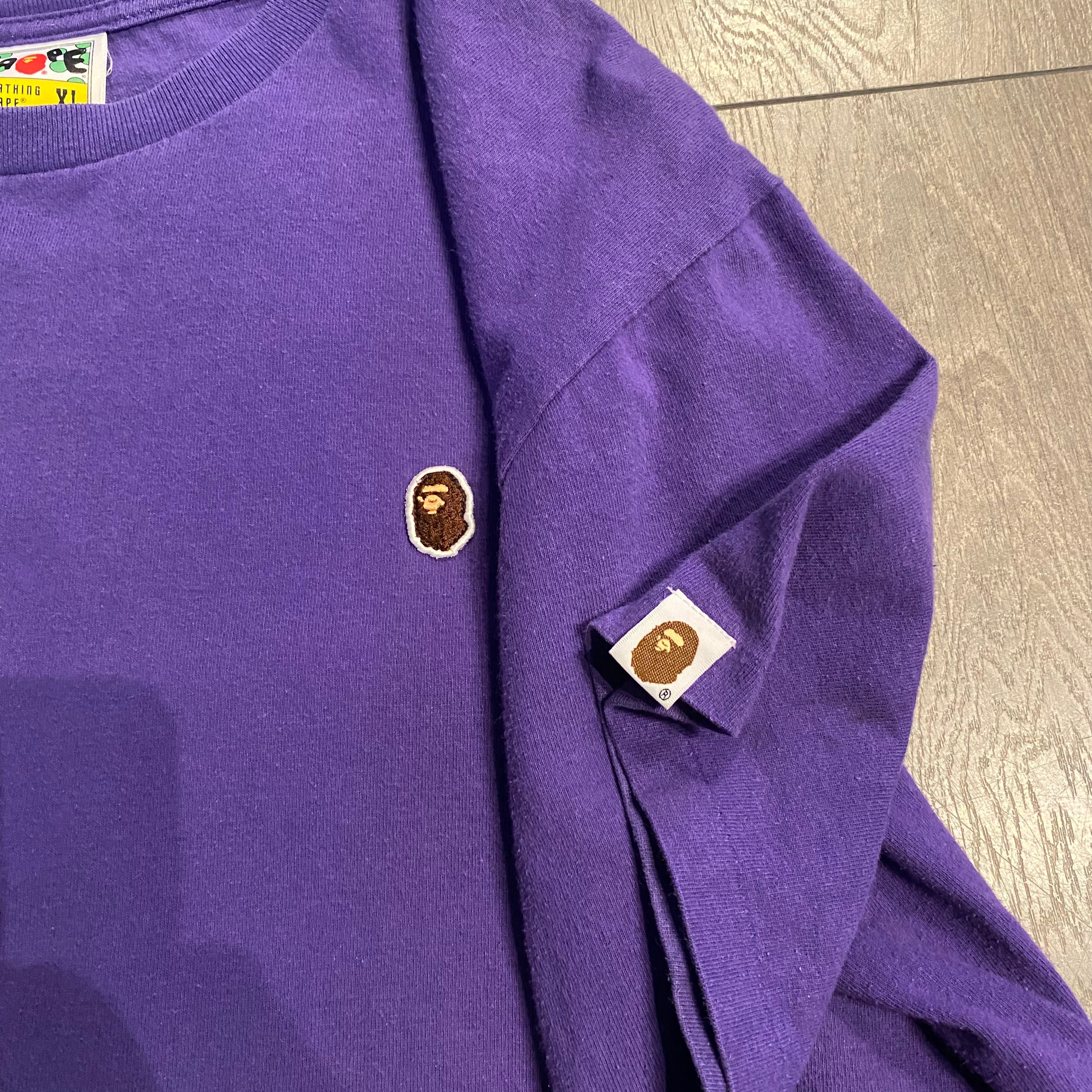 Bape Purple Logo Tee XL
