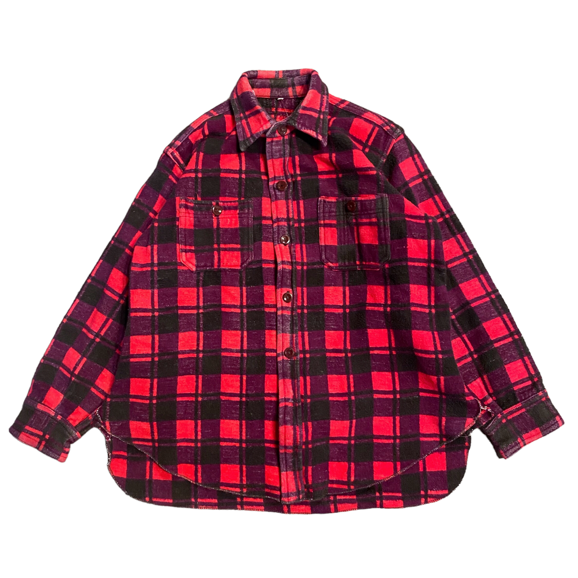 80s Champion Heavy Wool Flannel L