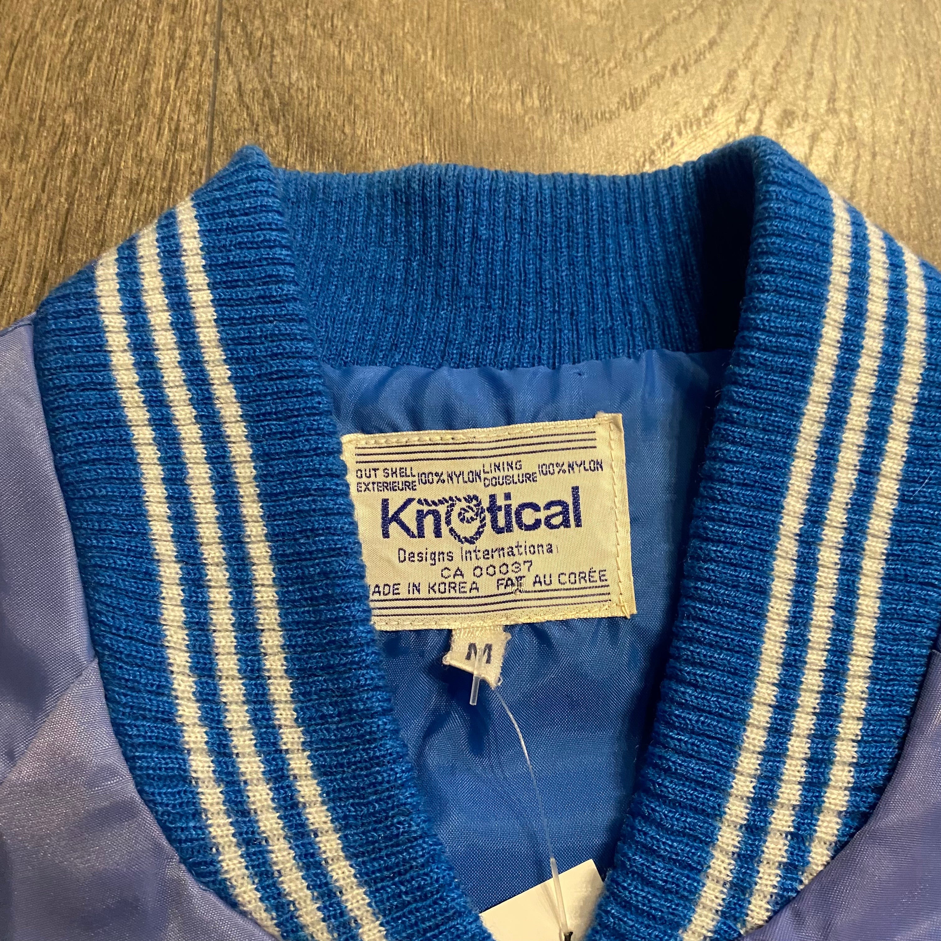80s Nylon Varsity Jacket M