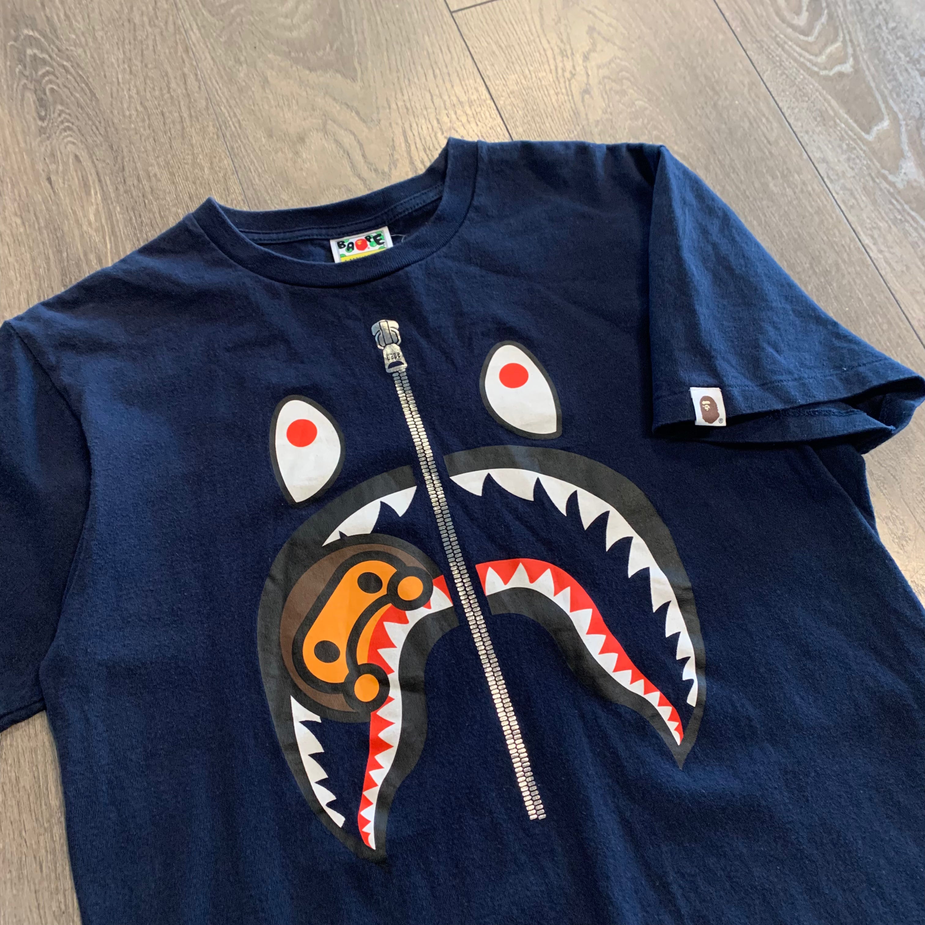 Bape Shark Zip Tee M