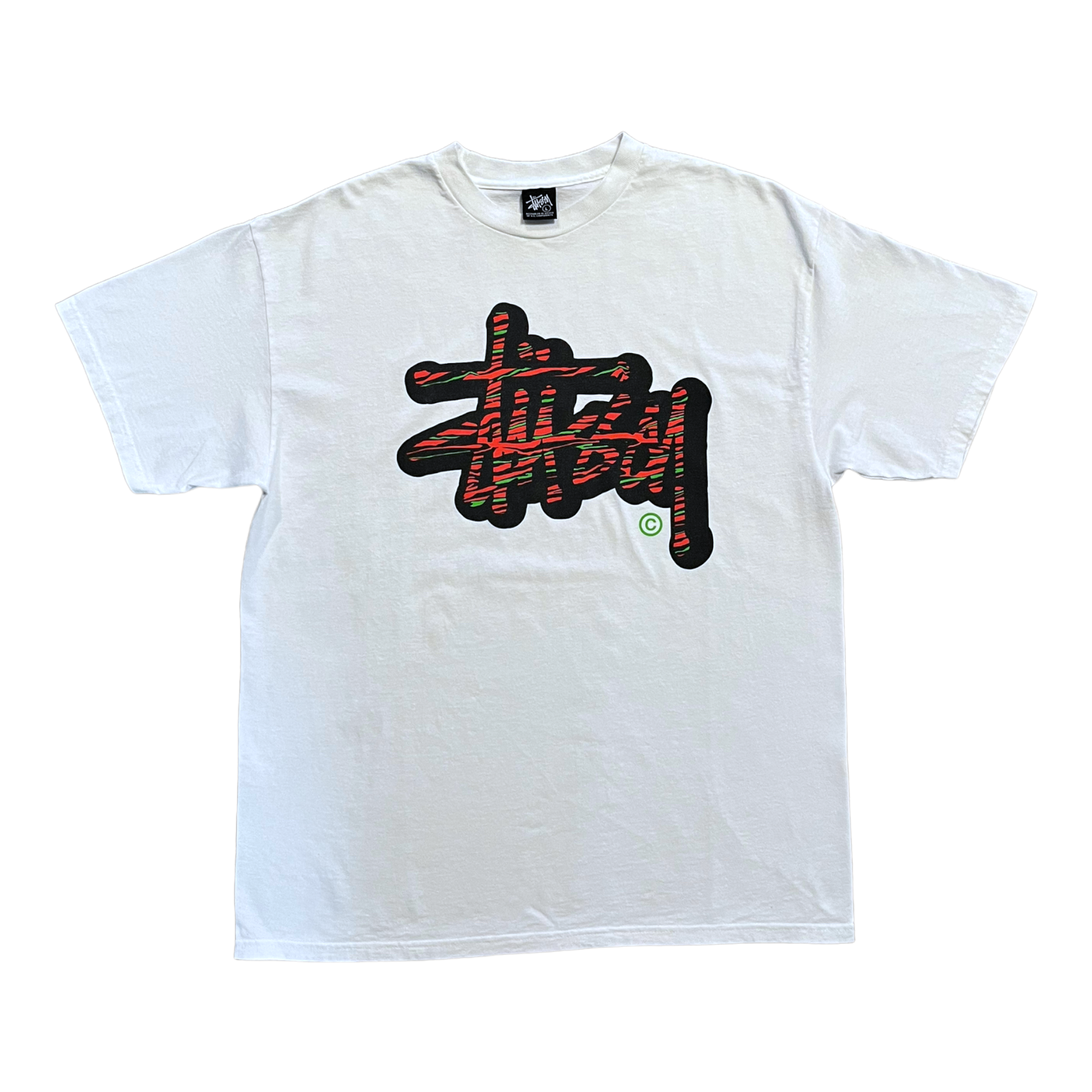 2000s Stussy logo tee L