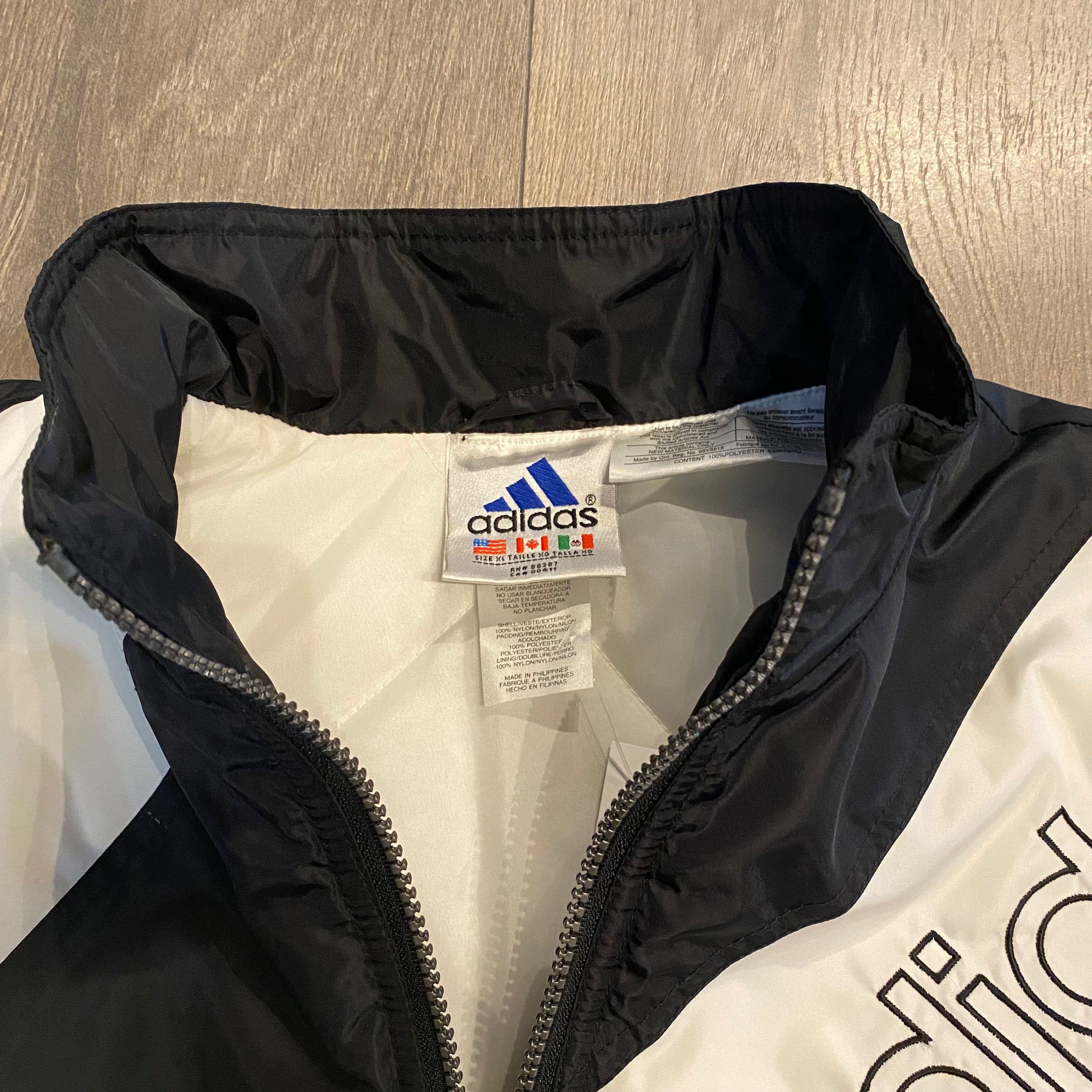 Vintage Adidas Monochrome Puffer XL