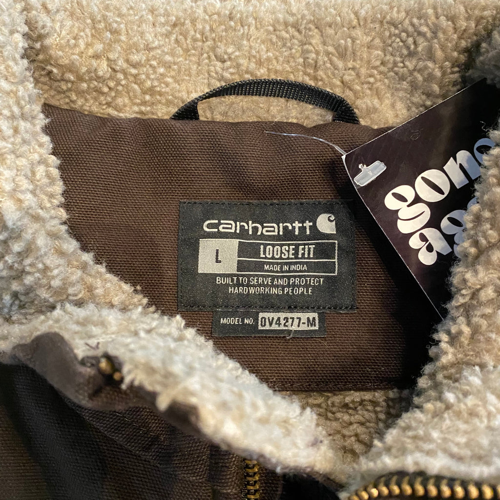 Carhartt Brown Sherpa Lined Vest L