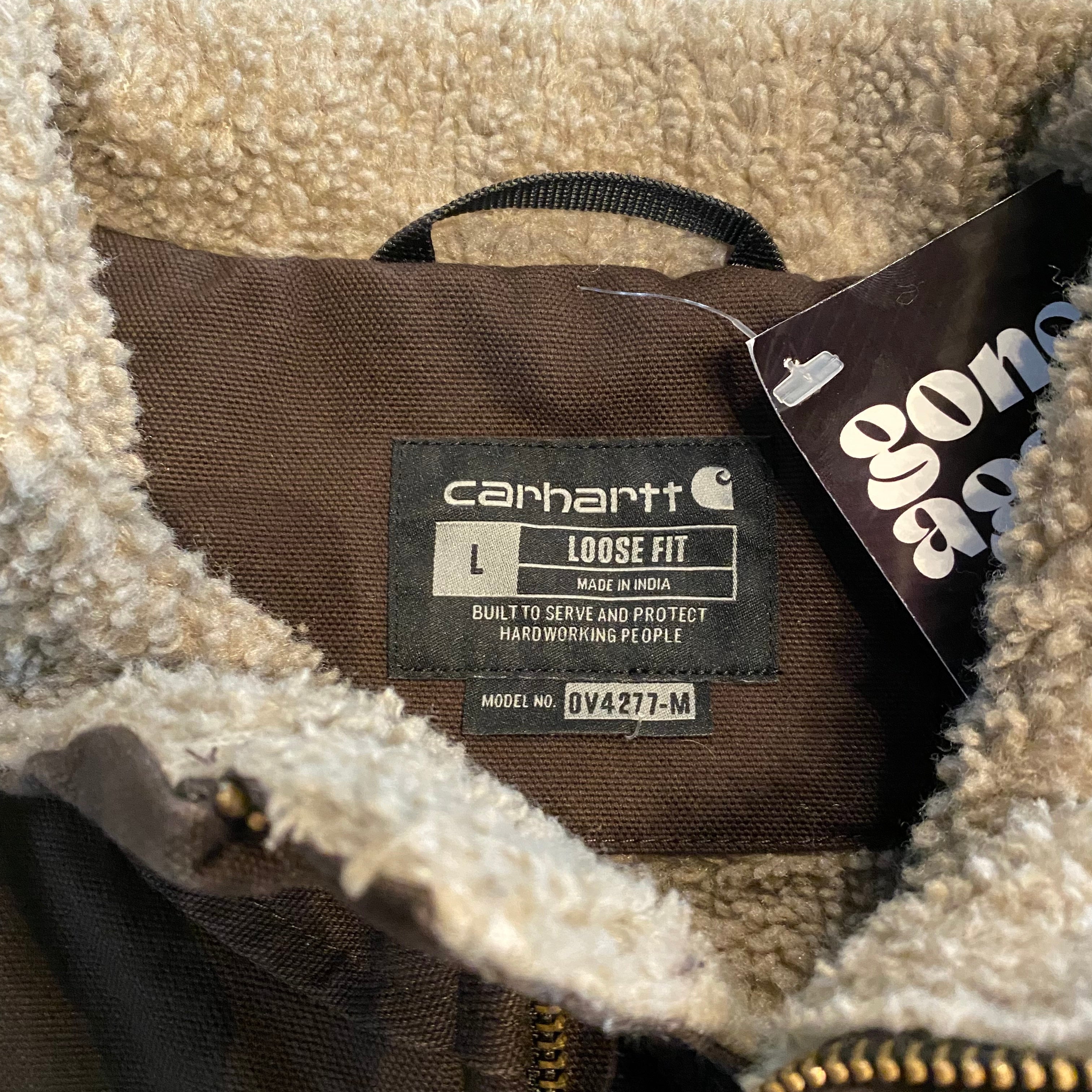 Carhartt Brown Sherpa Lined Vest L
