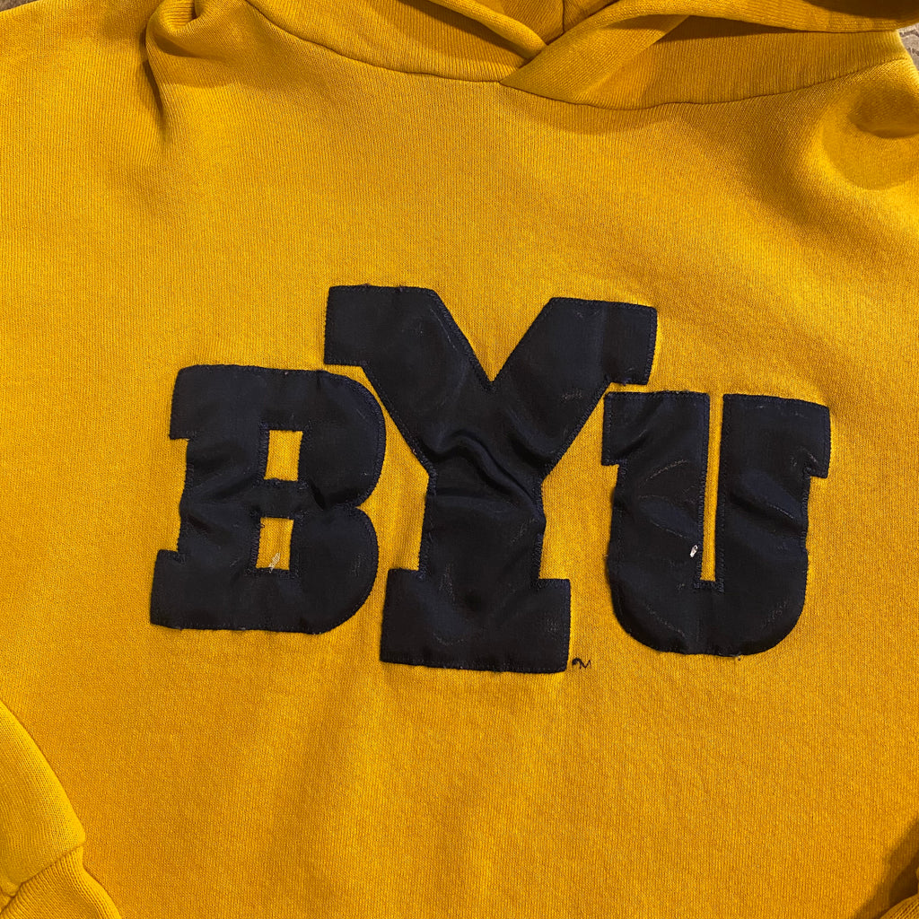 90s Russell BYU Hoodie M