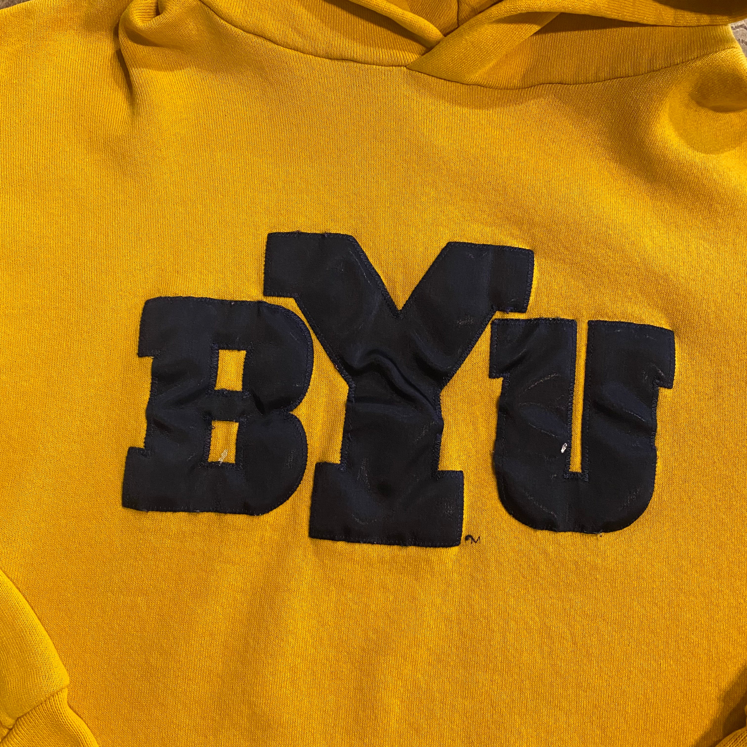 90s Russell BYU Hoodie M