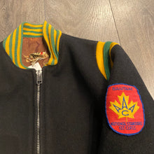 Load image into Gallery viewer, Vintage Black Green &amp; Yellow Varsity S

