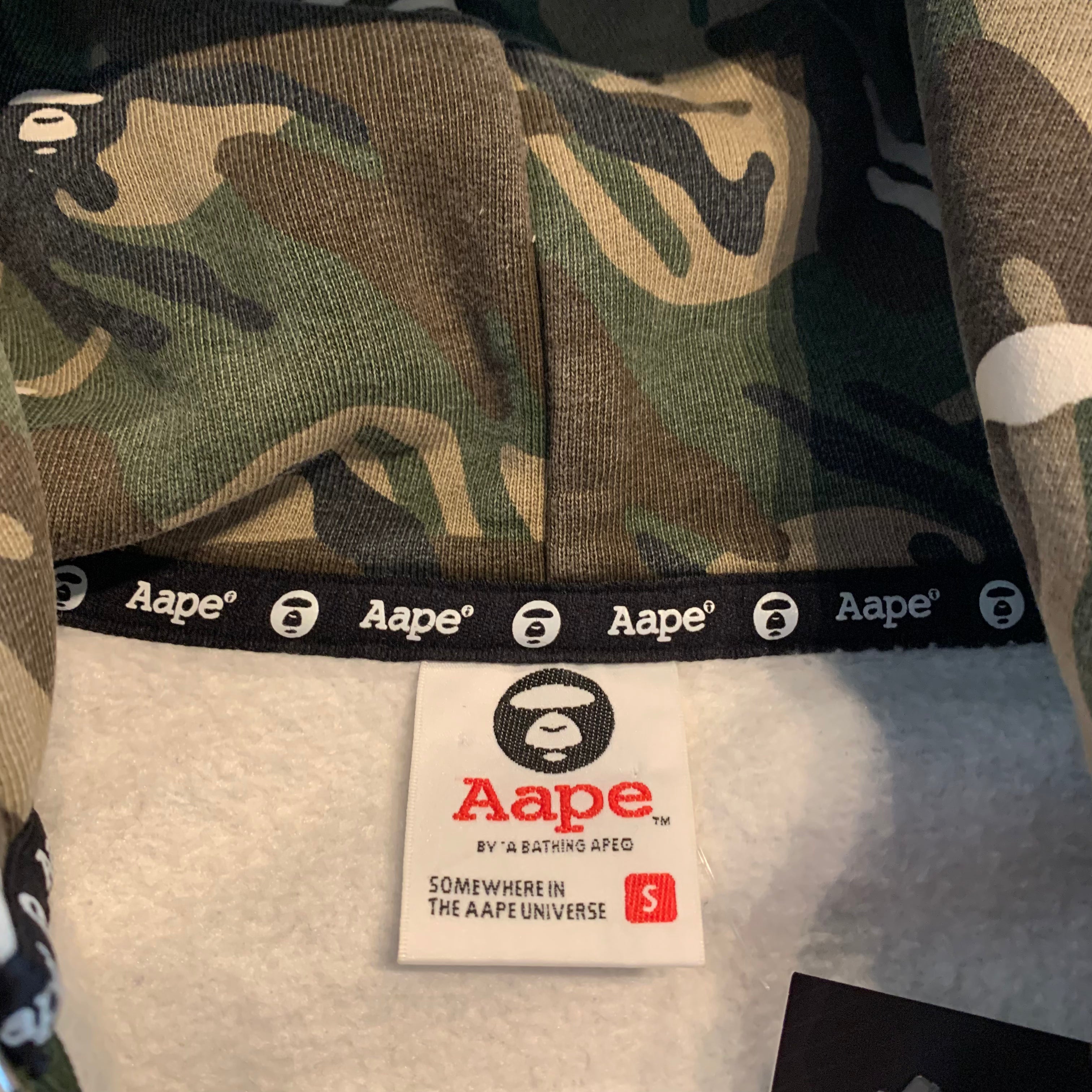 Aape Camo Zip Up Hoodie S