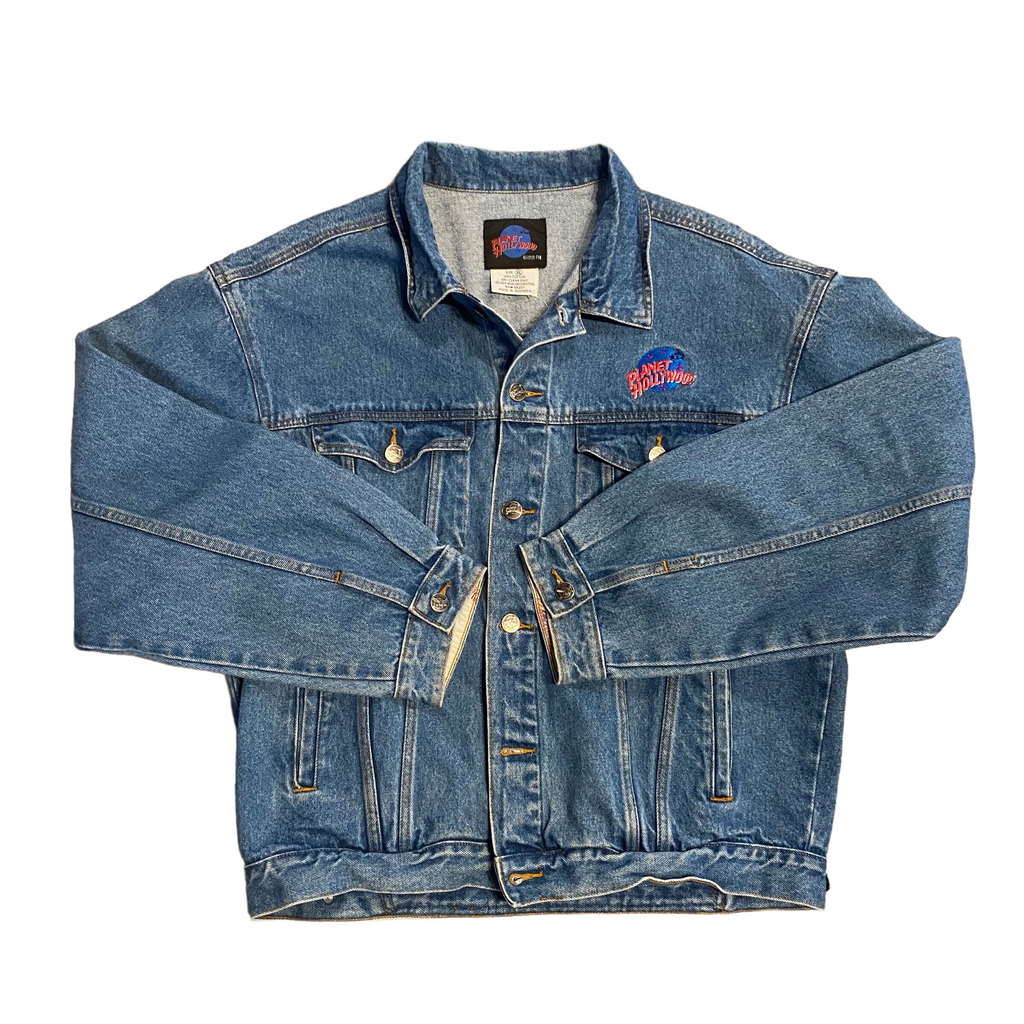 90s Planet Hollywood Denim Trucker XL