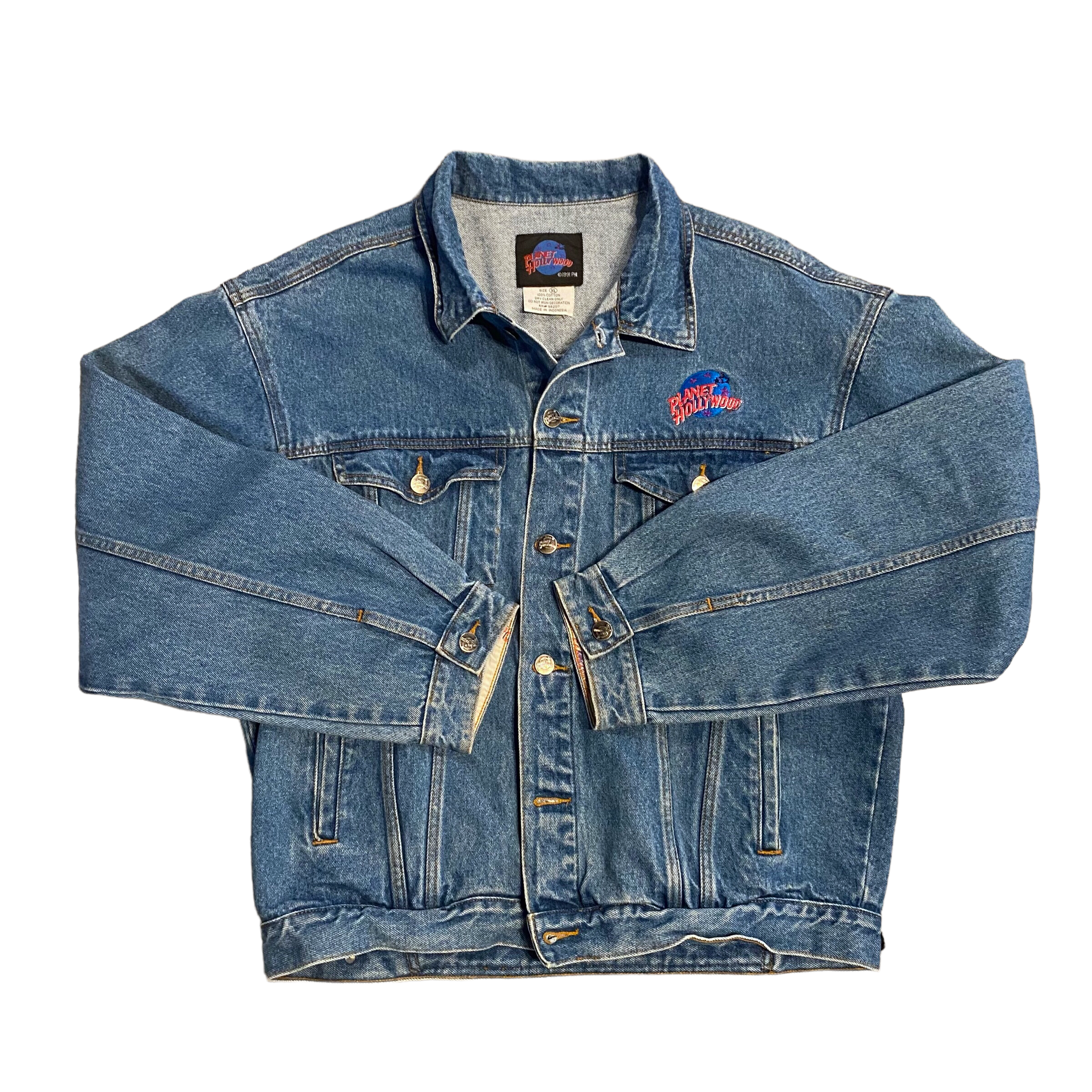 90s Planet Hollywood Denim Trucker XL