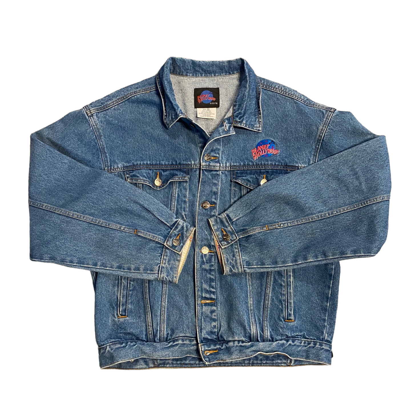 90s Planet Hollywood Denim Trucker XL