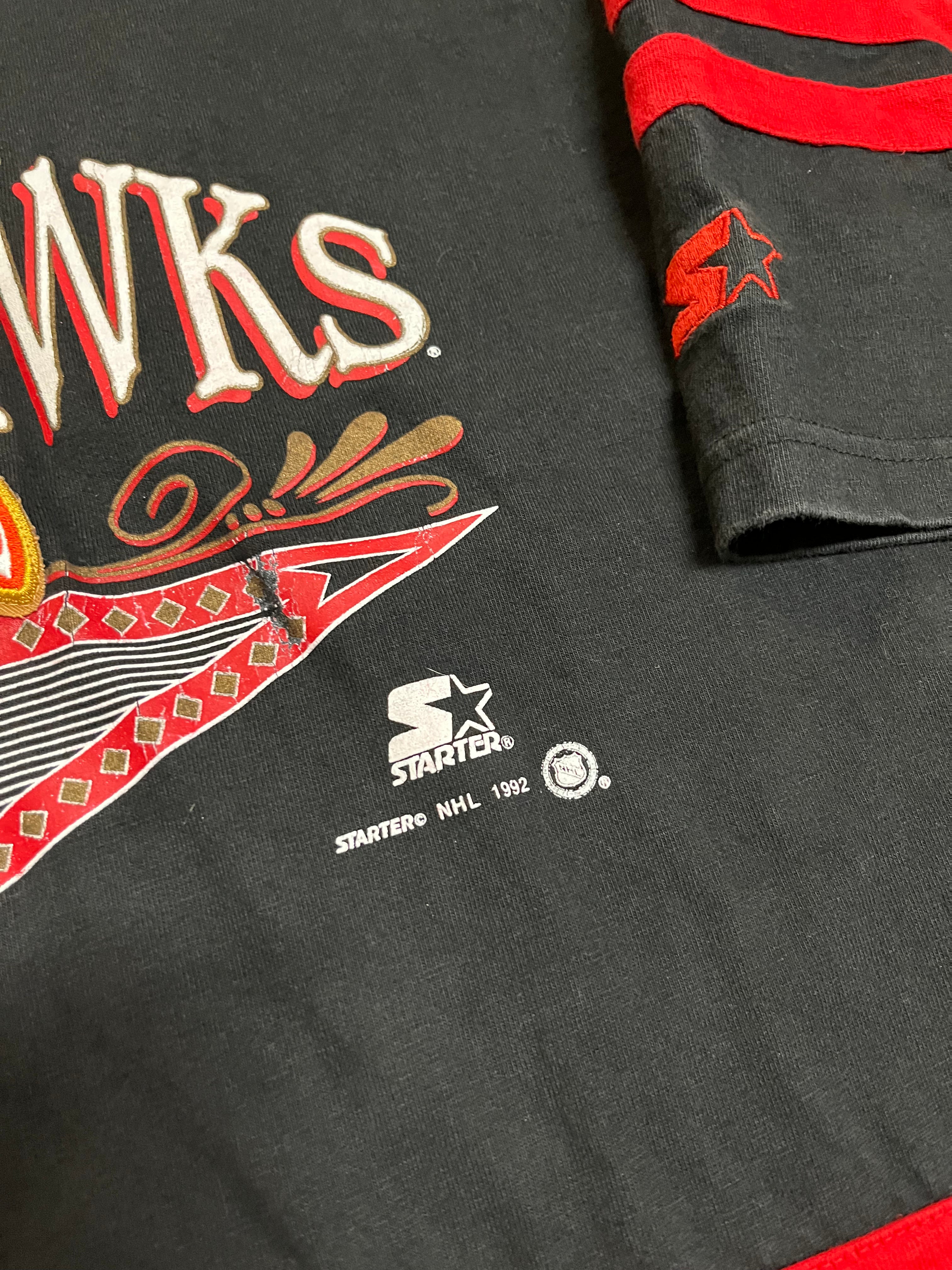 90s Starter Chicago Blackhawks sweater XL