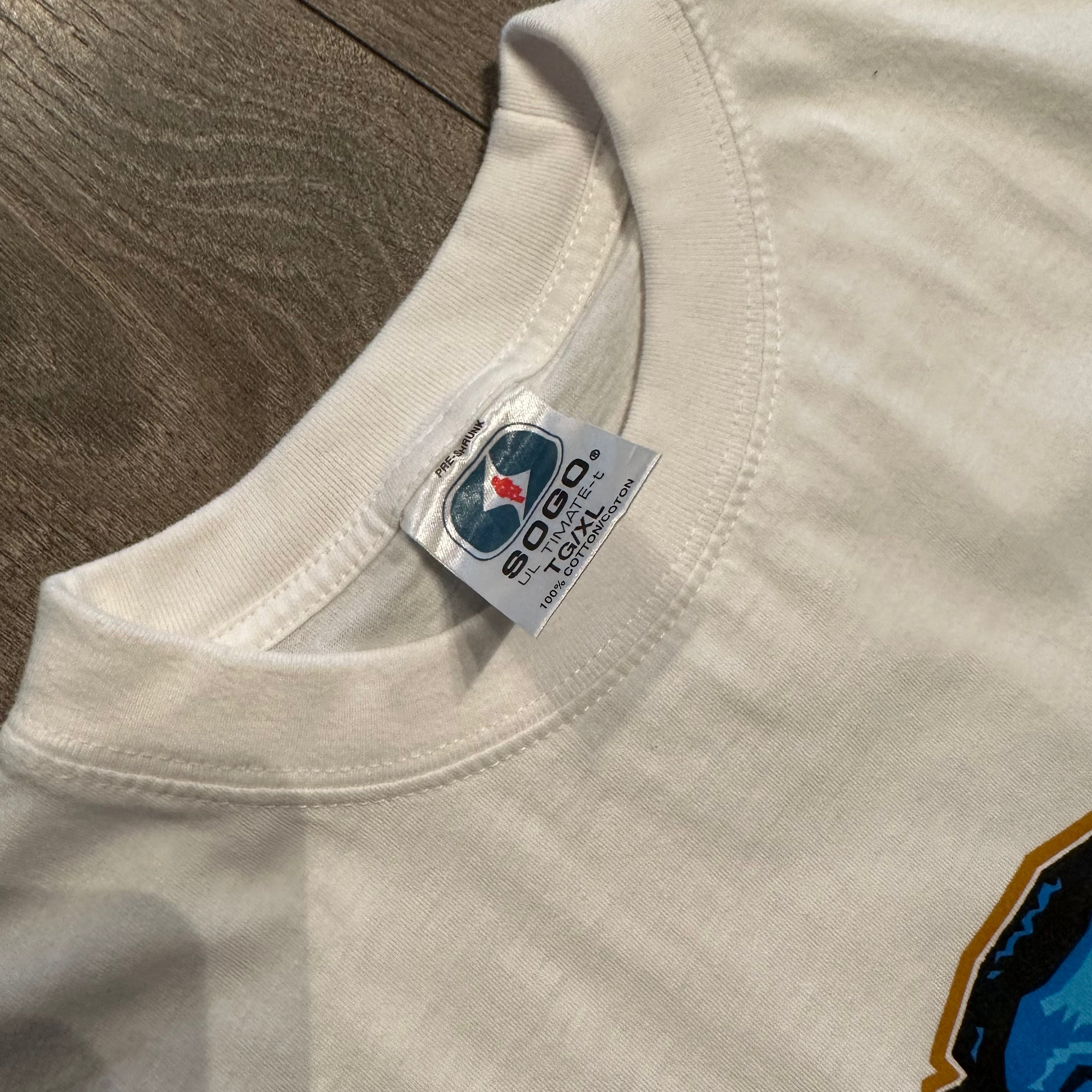 2000 WWF The Rock logo tee L