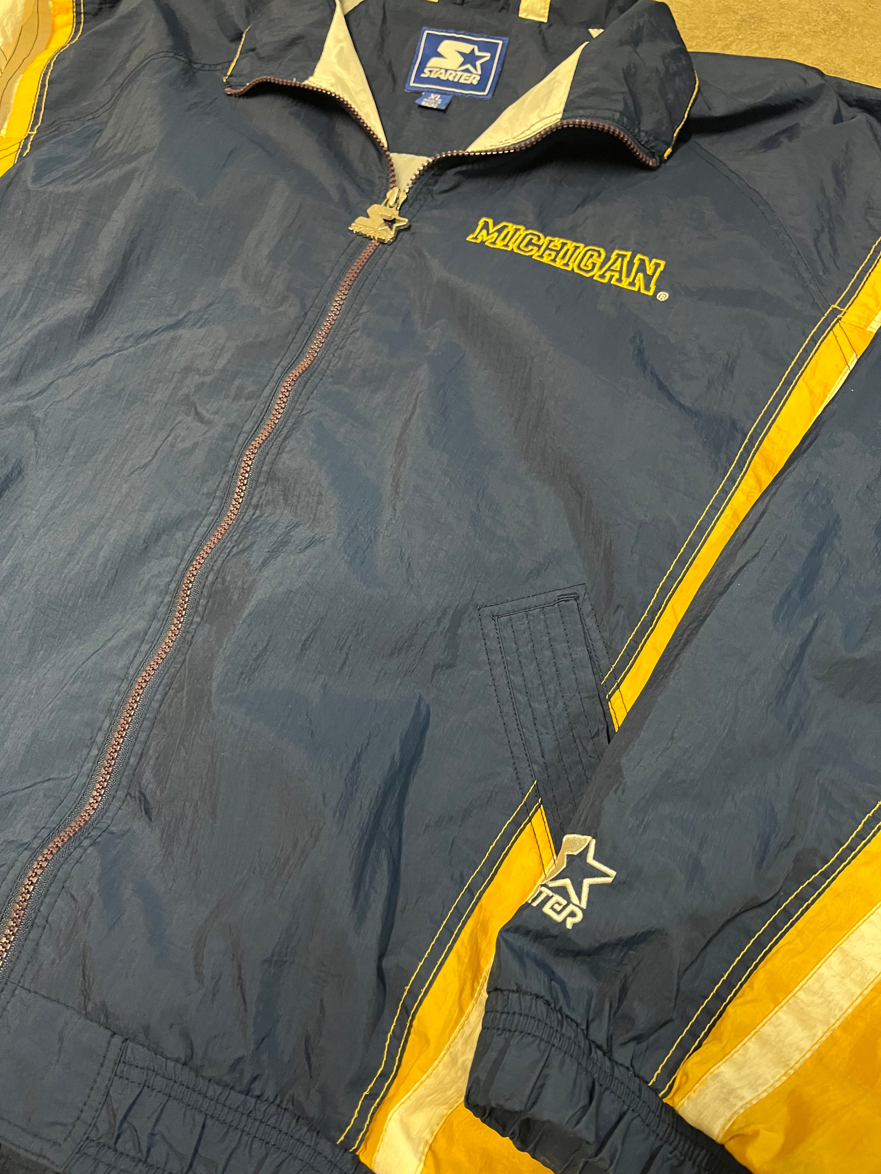 Vintage Michigan Wolverines Starter light jacket XL
