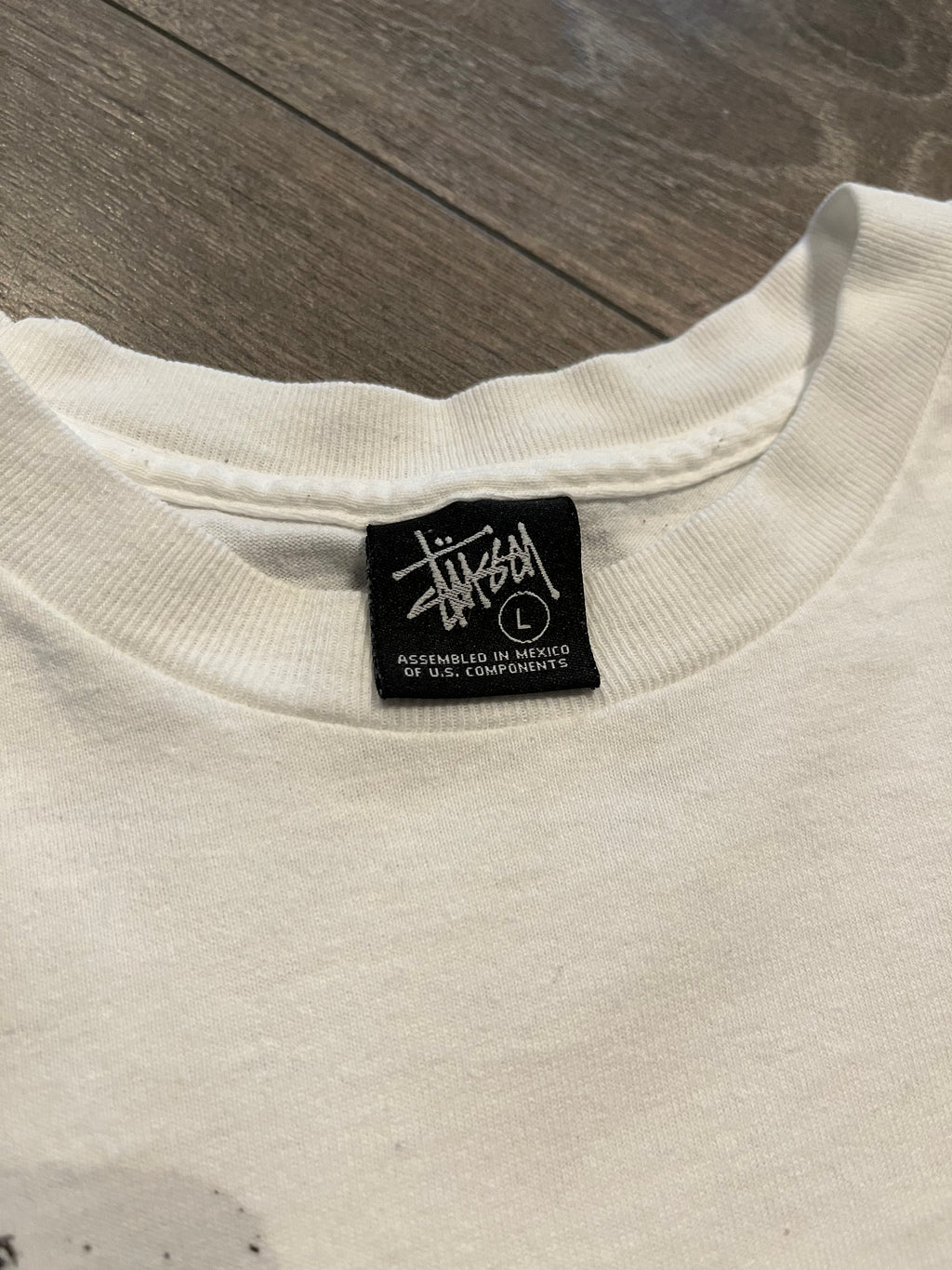 2000s Stussy city script tee L