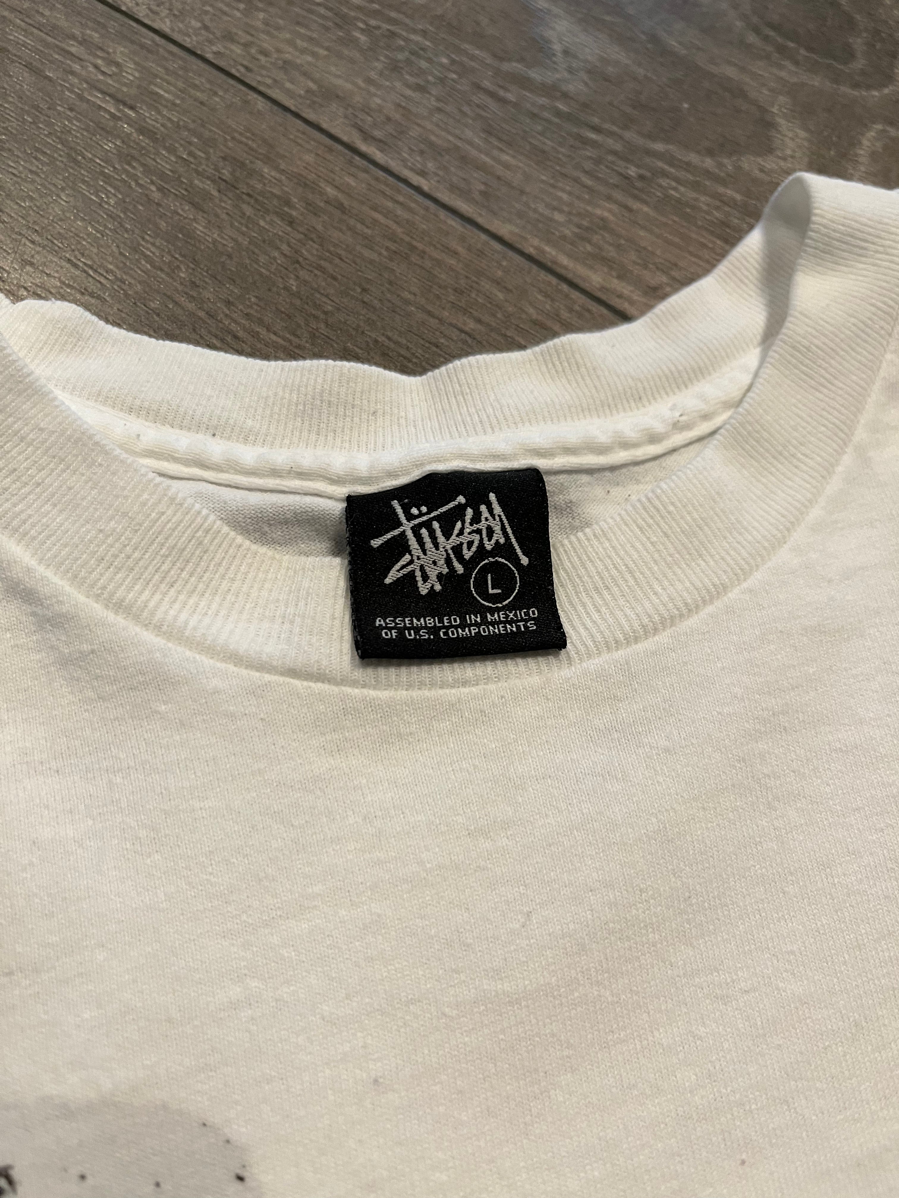2000s Stussy city script tee L