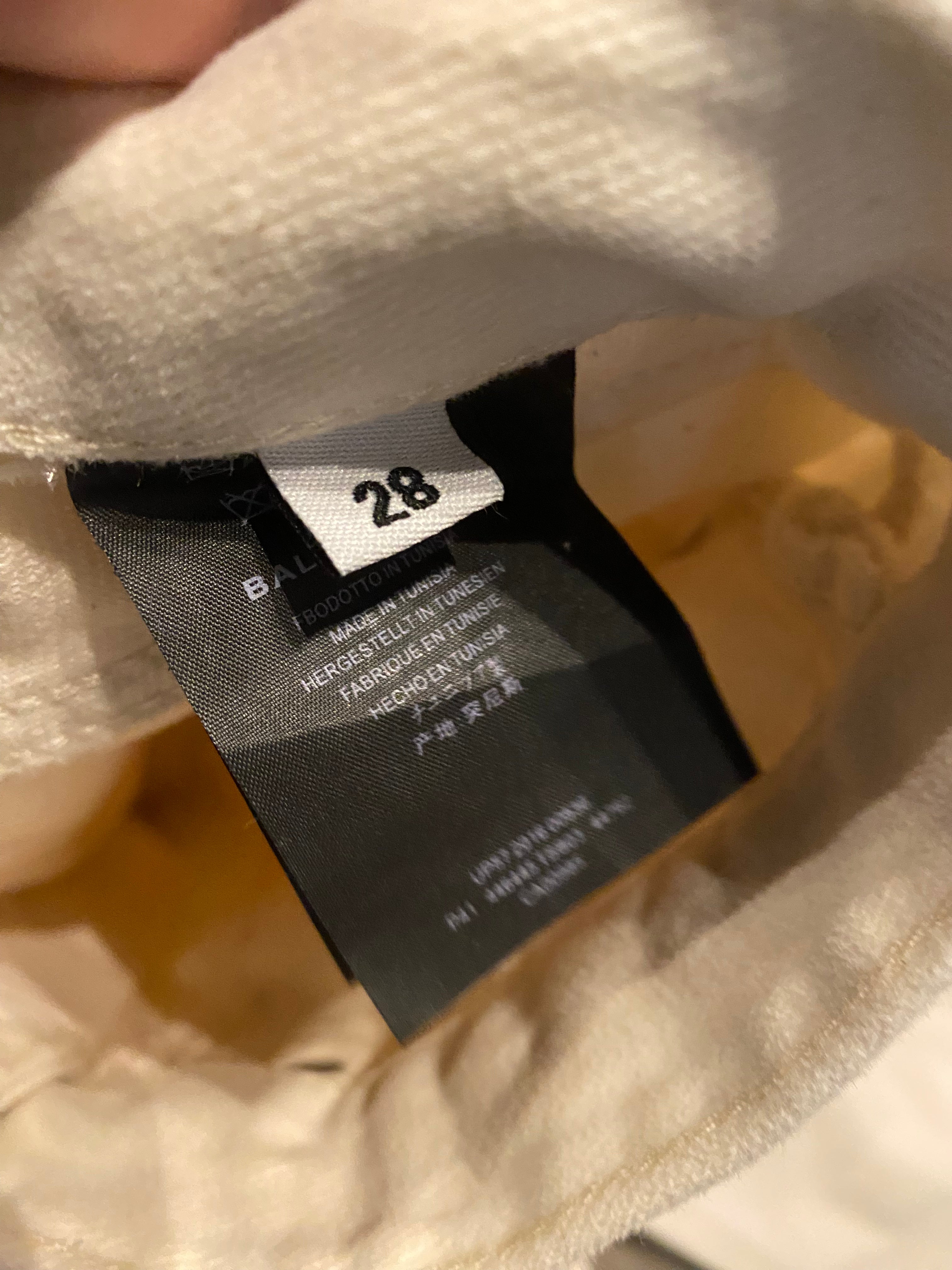 Balenciaga Cream Denim 28