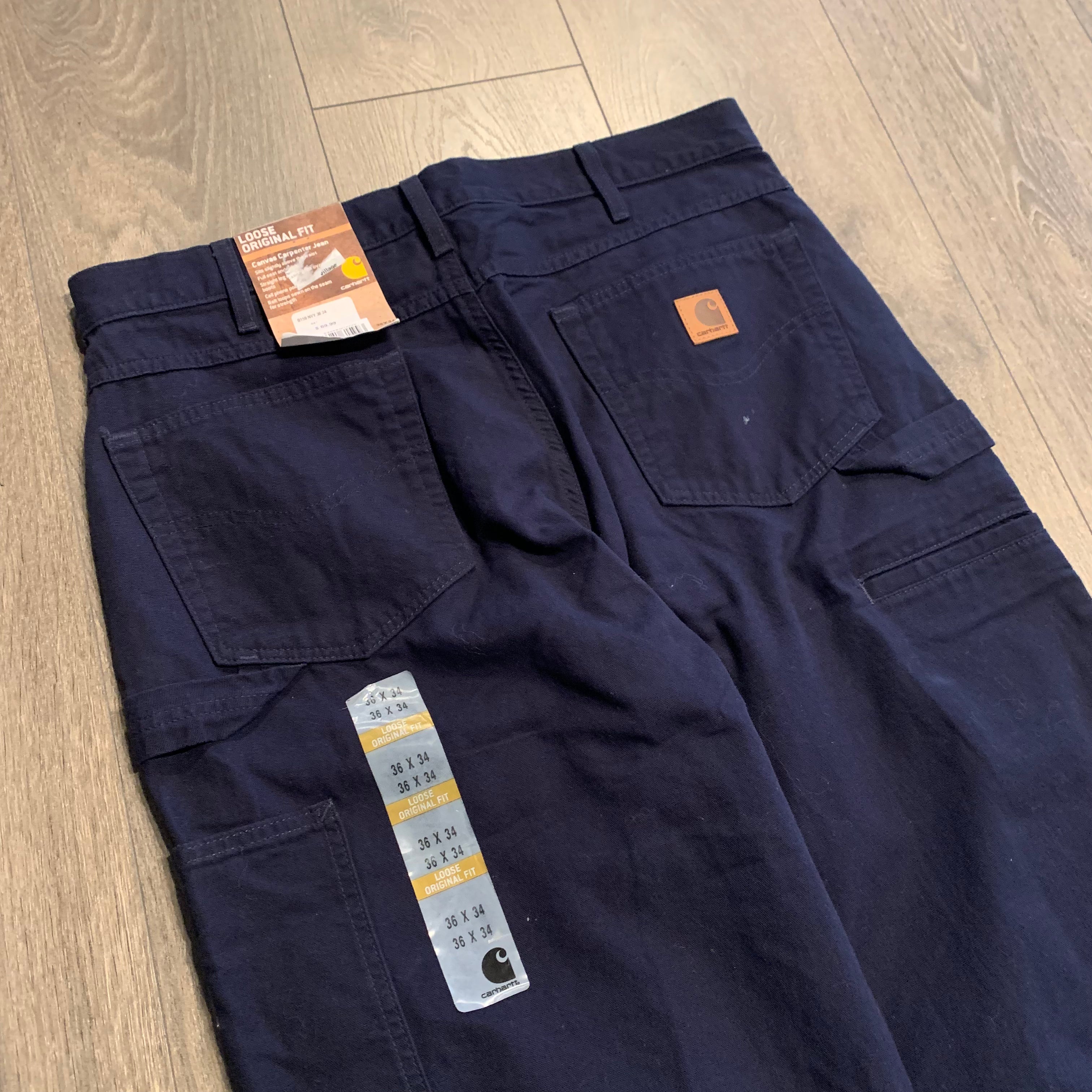 Navy NWT Carhartt Carpenters 36