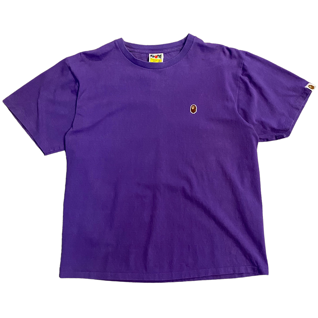 Bape Purple Logo Tee XL