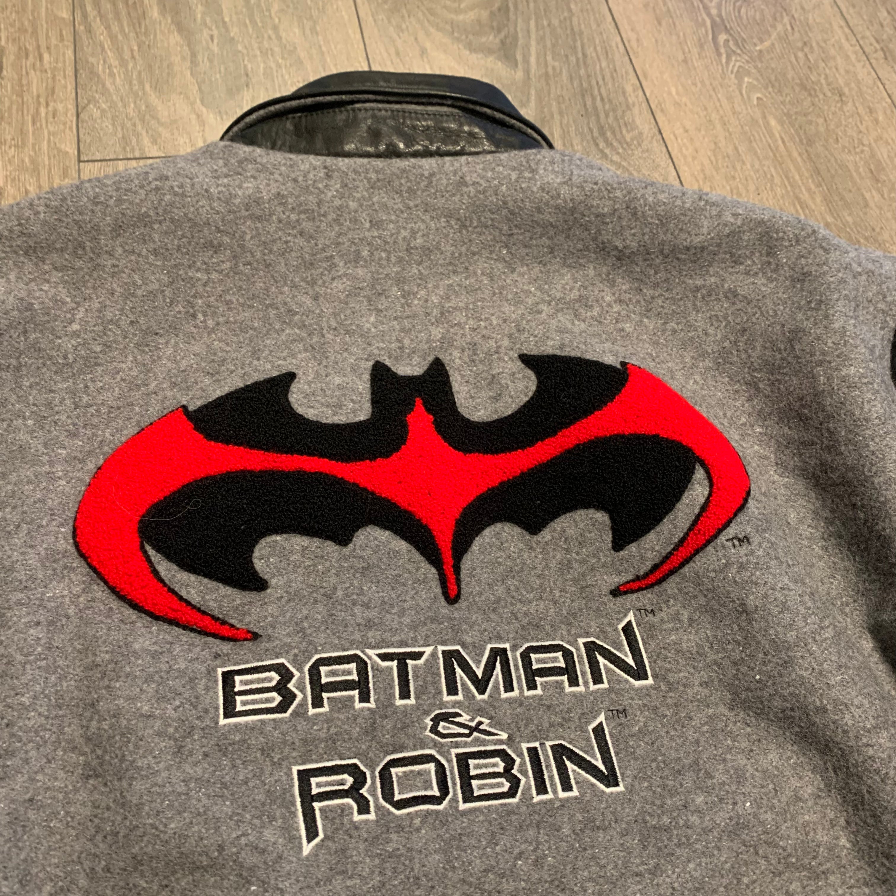 1997 Batman & Robin Varsity Jacket L