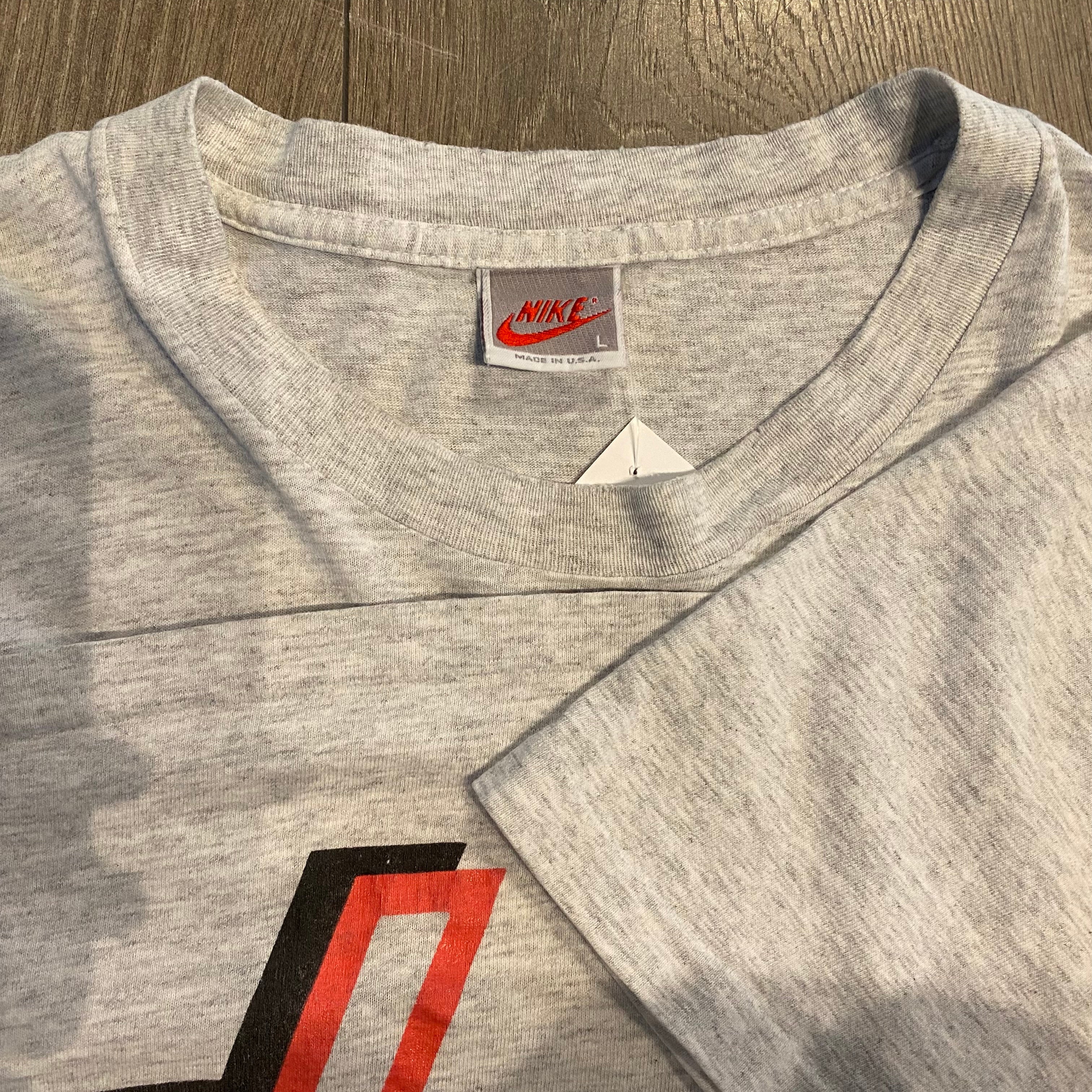 1990s Nike AIR Spellout Tee L