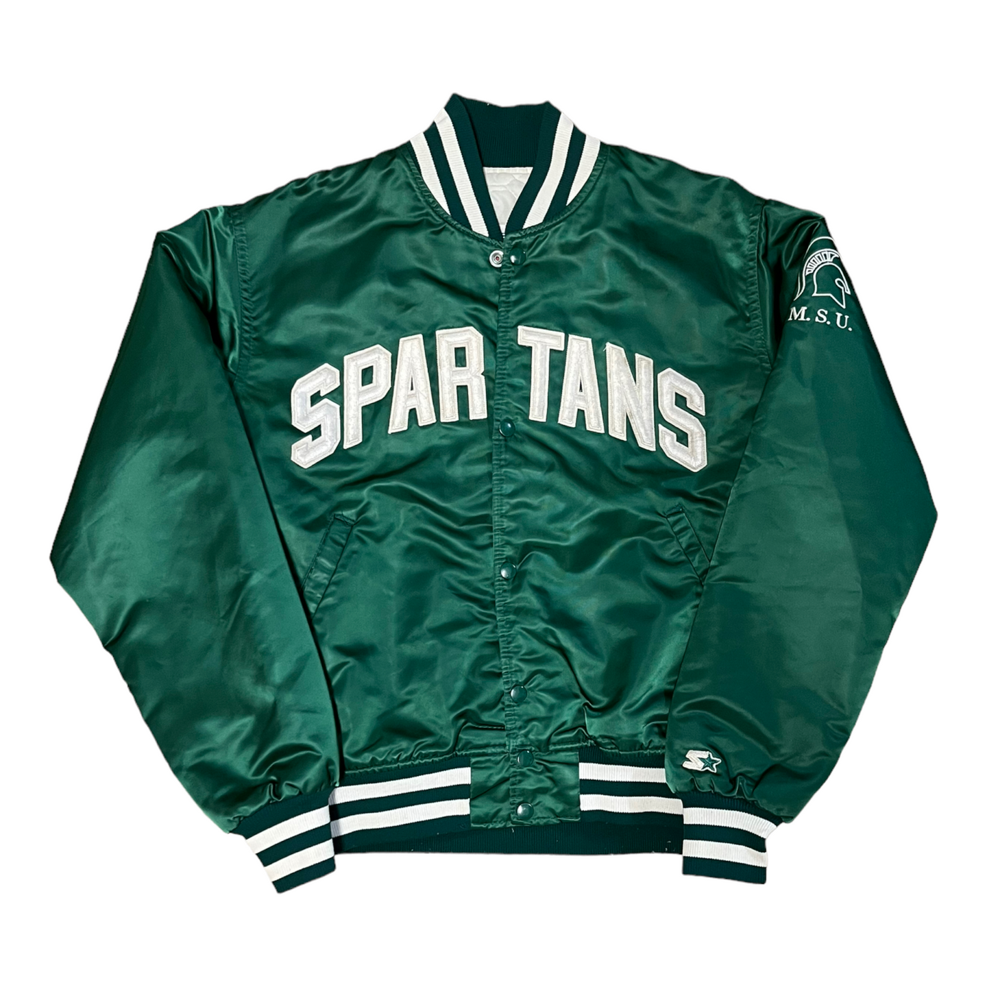 Vintage Michigan State Spartans Starter satin jacket M