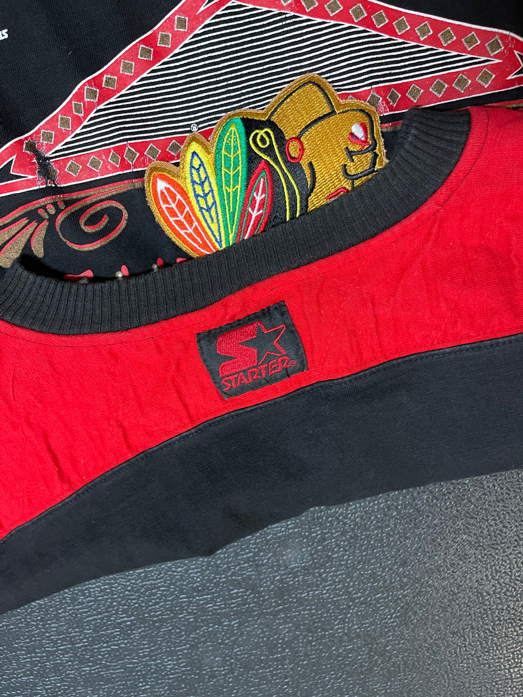 90s Starter Chicago Blackhawks sweater XL