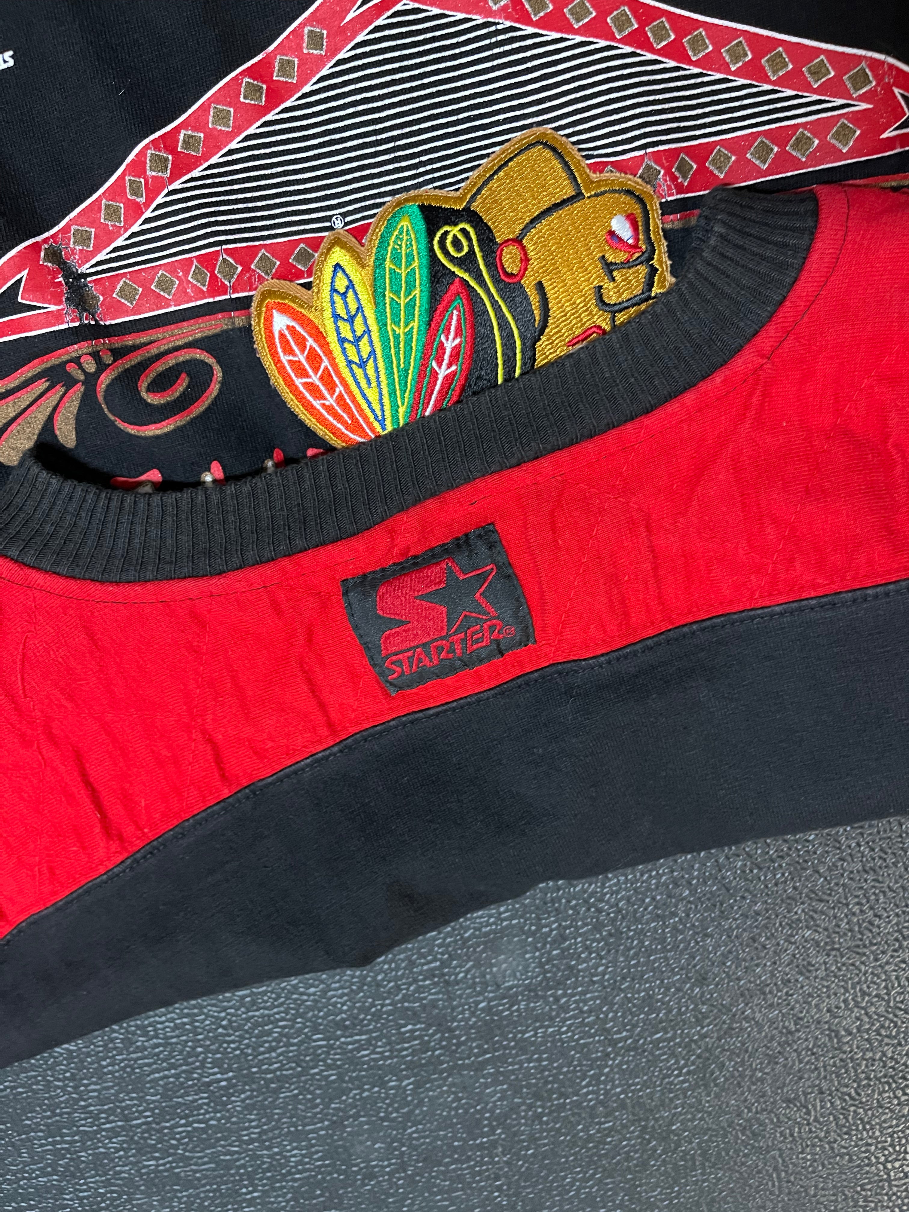 90s Starter Chicago Blackhawks sweater XL