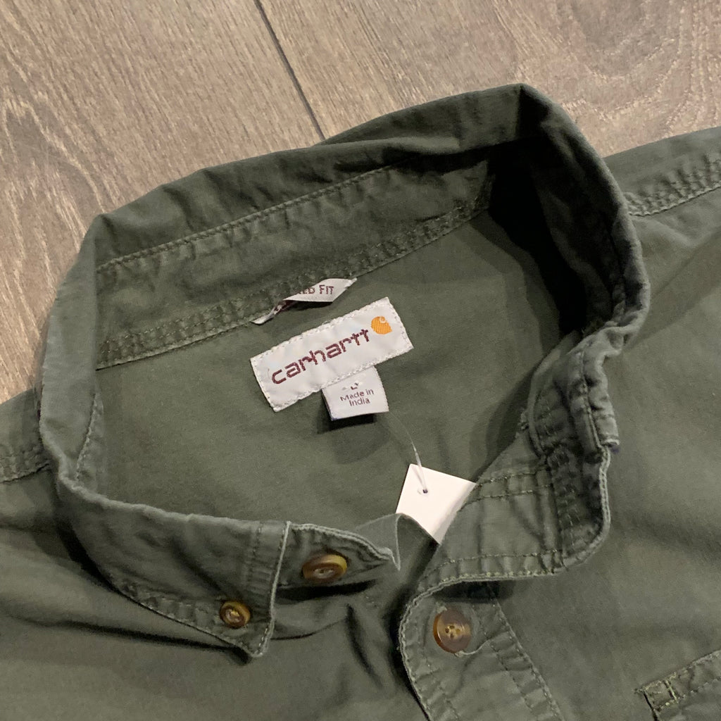 Olive Carhartt Overshirt L