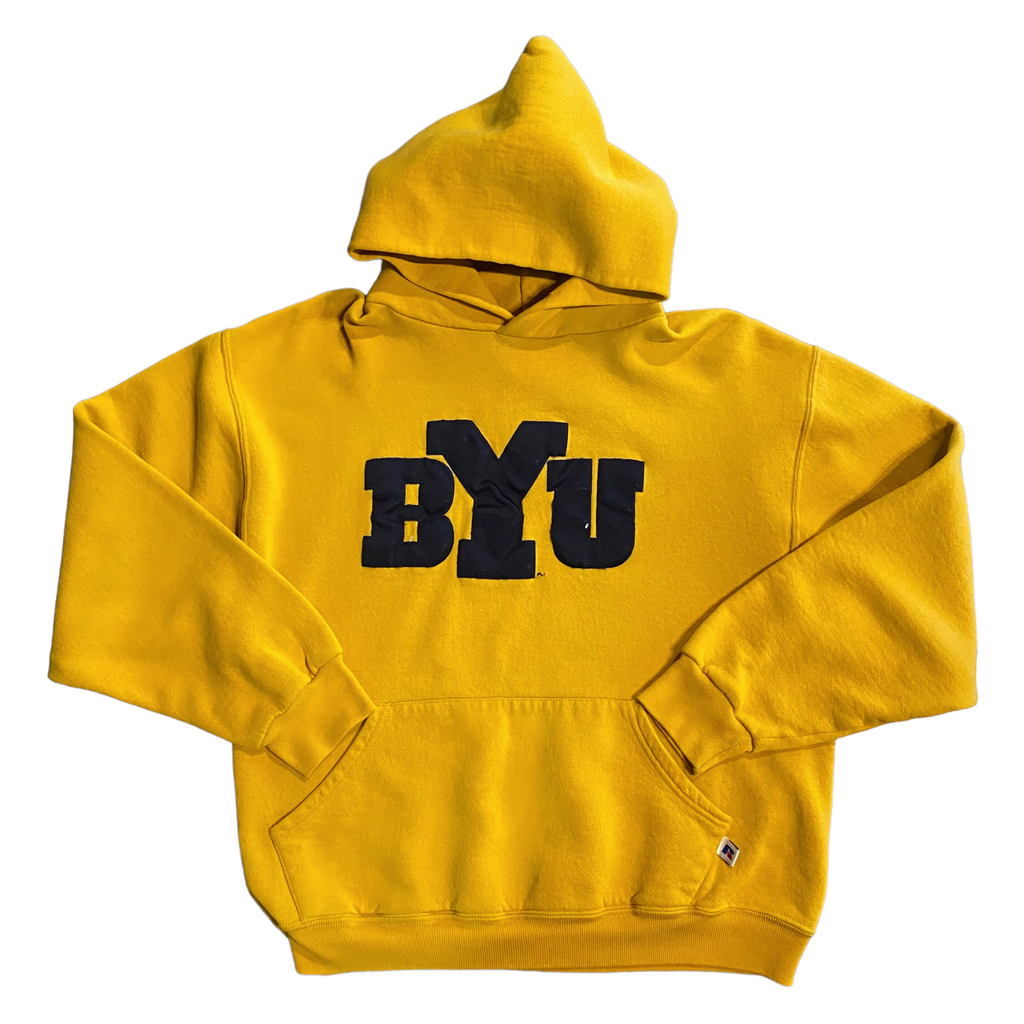 90s Russell BYU Hoodie M