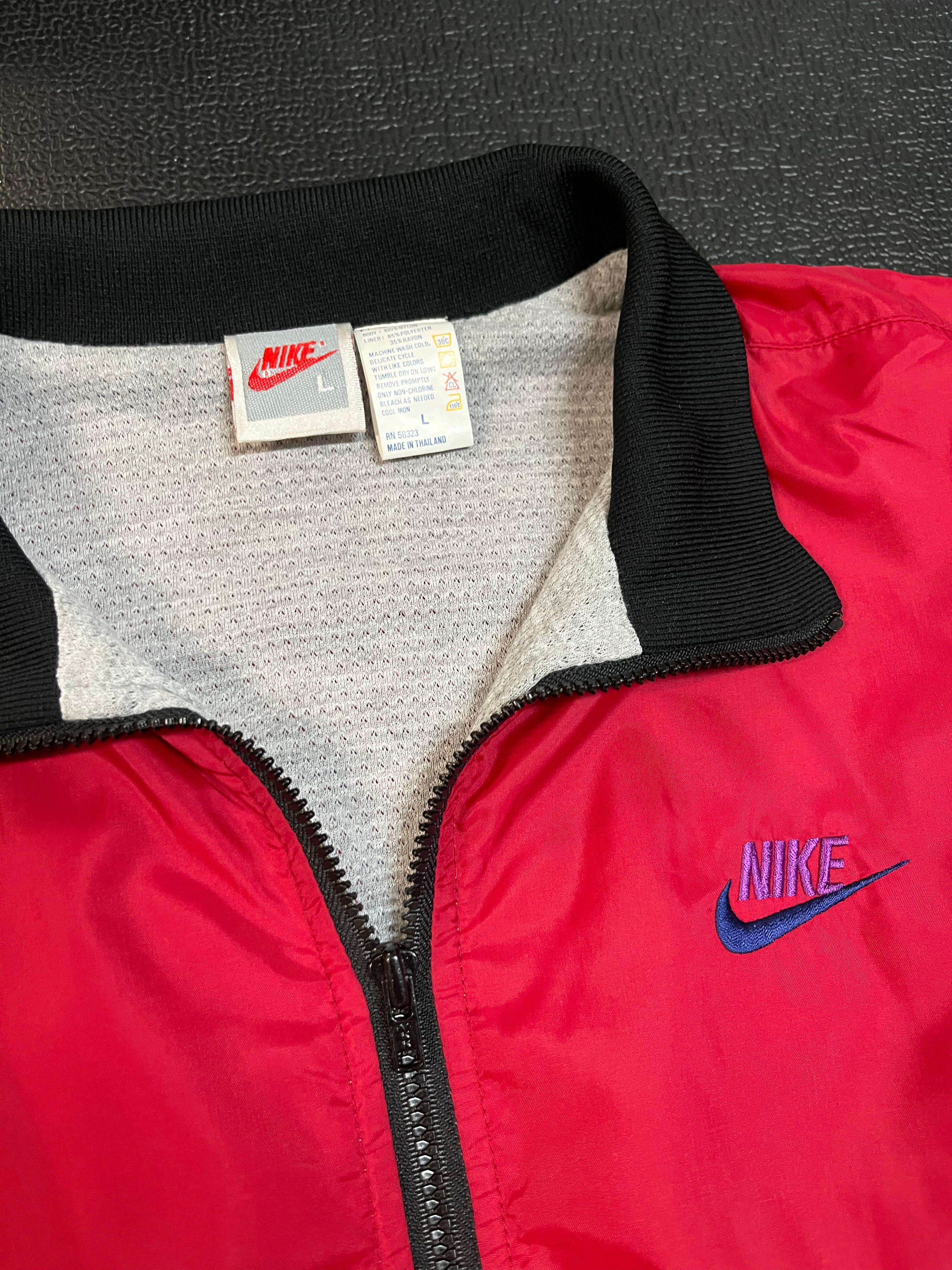 90s Nike big logo light jacket L