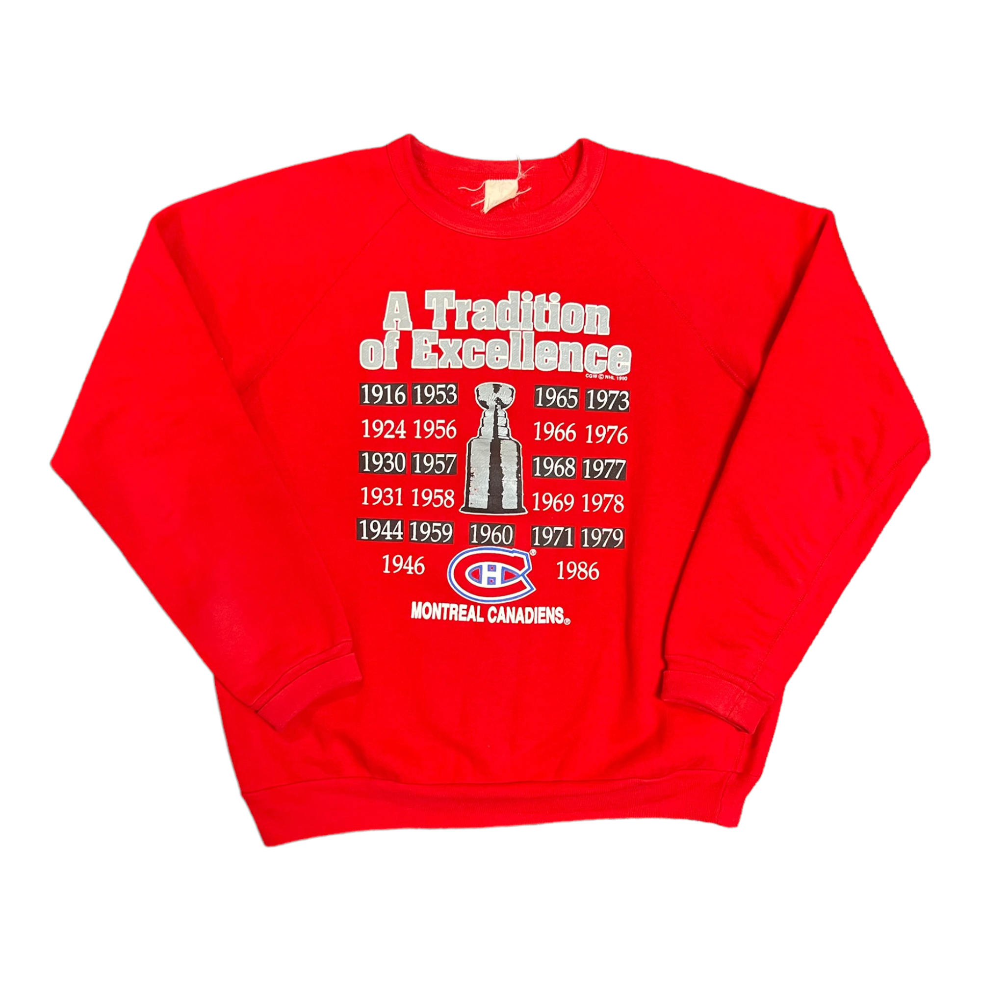 1990 Montreal Canadiens Stanley Cup crewneck L/XL