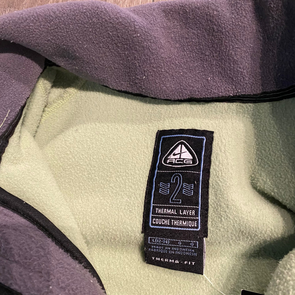 Green ACG Fleece Zip Up S