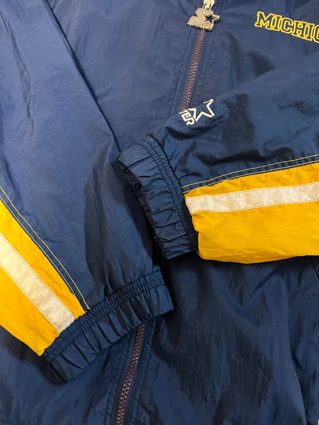 Vintage Michigan Wolverines Starter light jacket XL