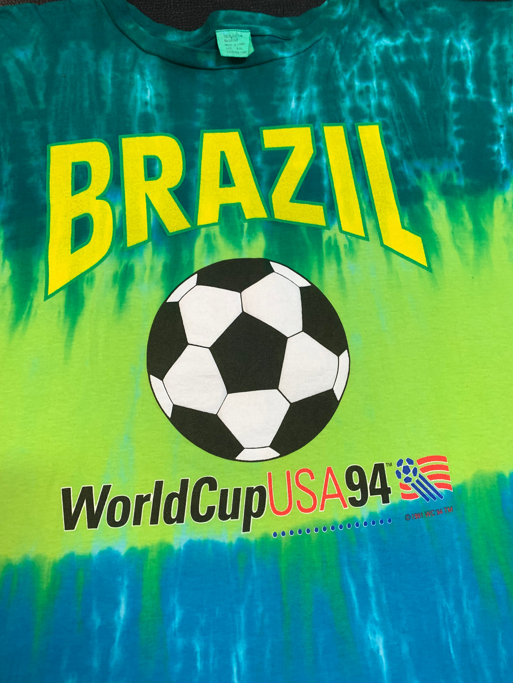 1994 Brazil World Cup tie dye tee L/XL