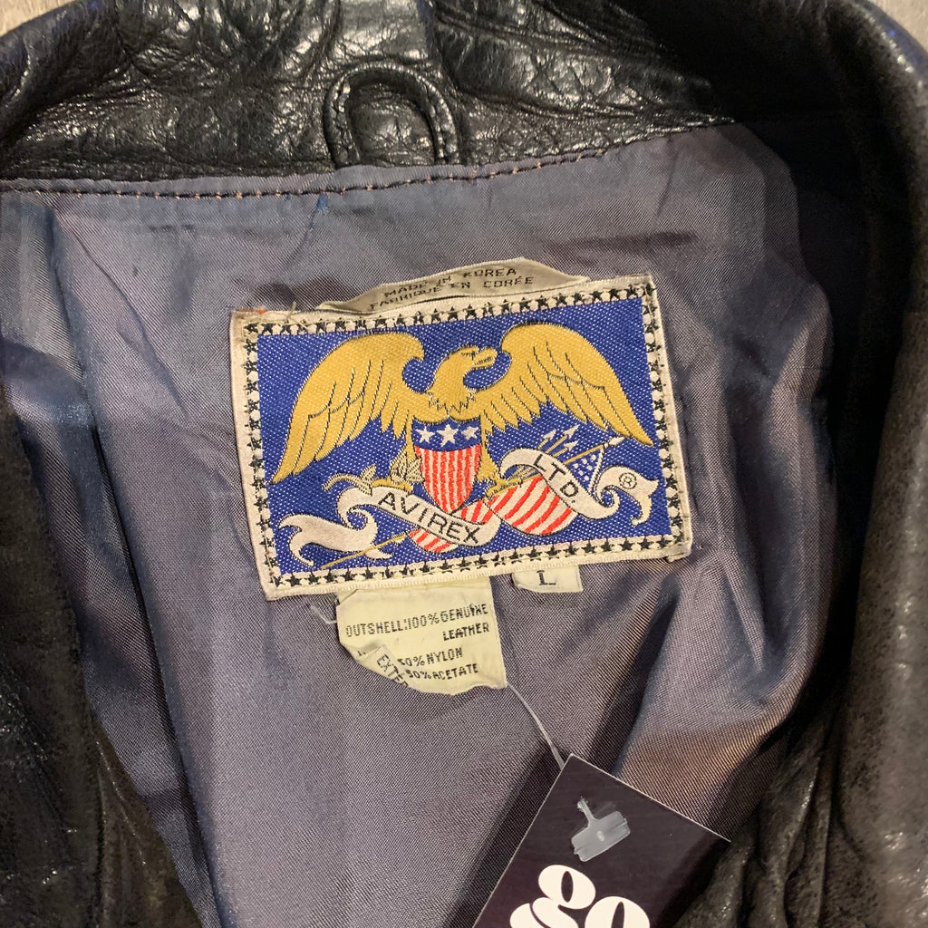 Avirex Leather Bikers Jacket L